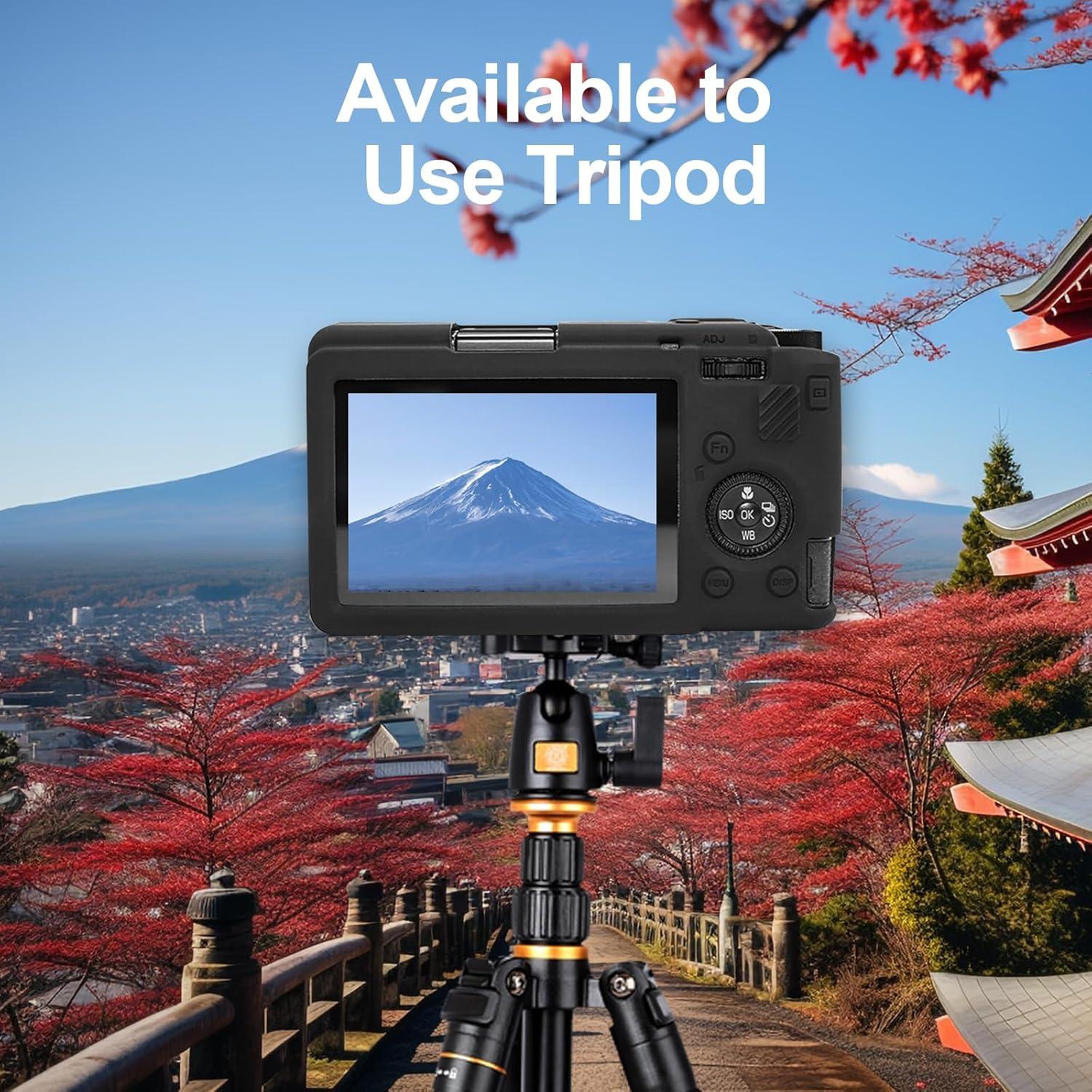 Funda de Silicona Rieibi para Cámara Ricoh GR III/GR IIIx con 2 Protectores