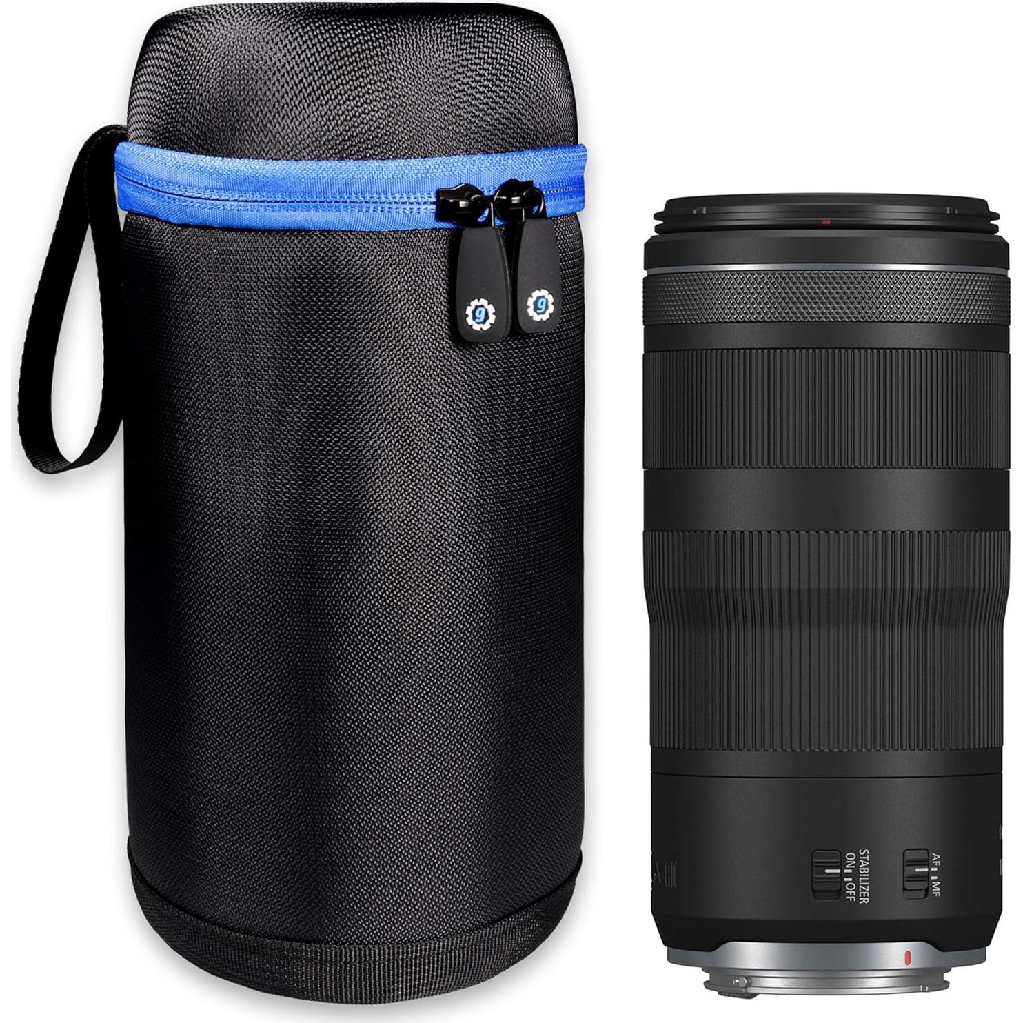 Funda Semi-Dura para Lentes de Cámara WGear Mediana Negra