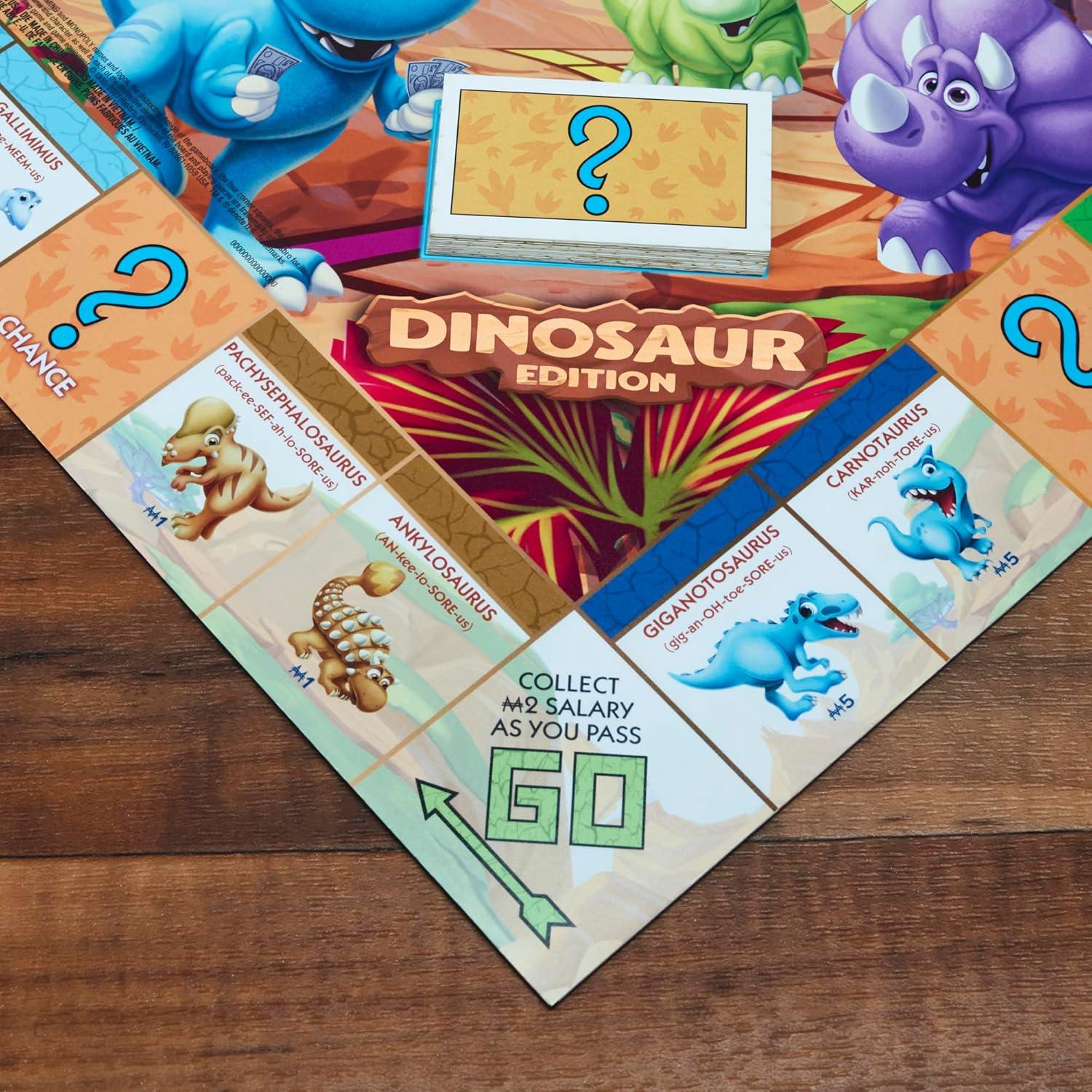 Monopoly Junior Dinosaurio Hasbro Juego de Mesa 2-4 Jugadores
