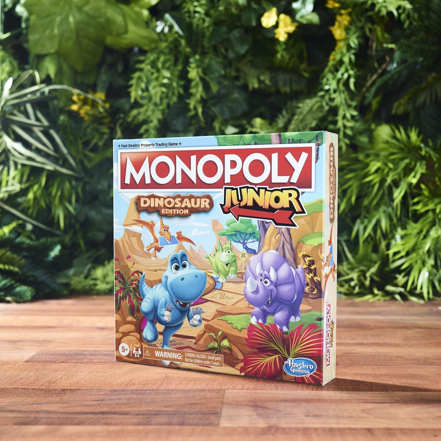 Monopoly Junior Dinosaurio Hasbro Juego de Mesa 2-4 Jugadores
