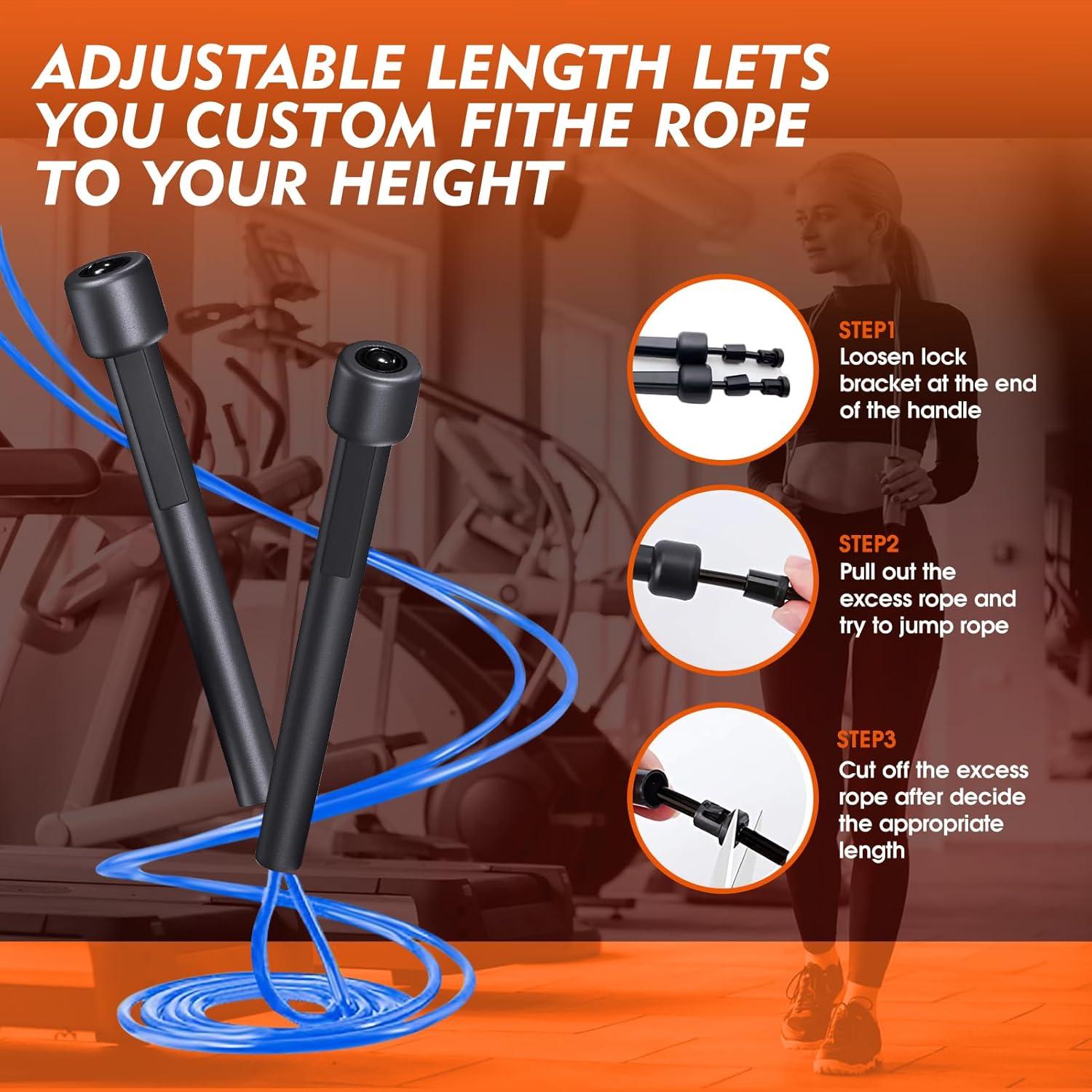 Cuerda de Salto Ajustable Hellobozs - PVC 280.5 cm - Fitness