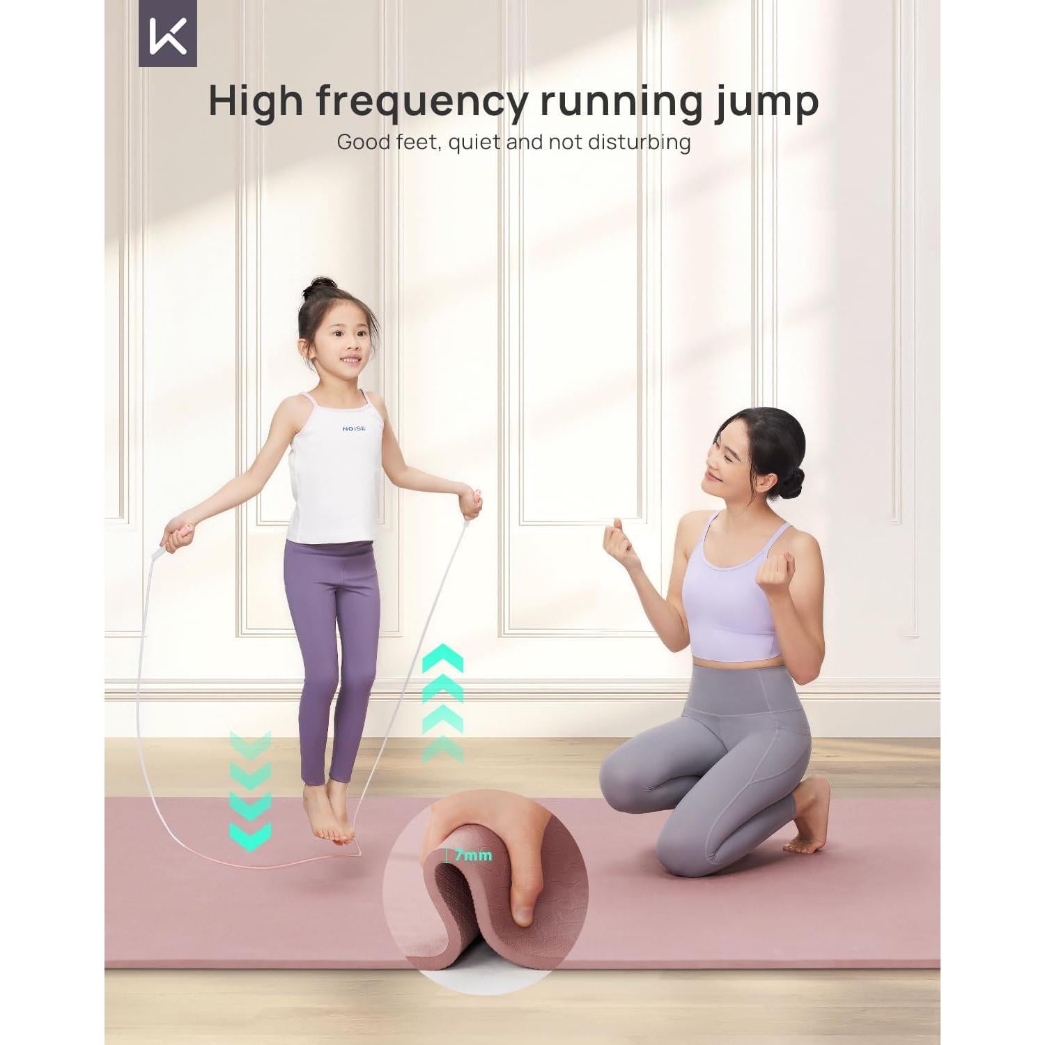 Esterilla de Yoga Extra Grande MANTEN Rosa 190.5x119.4cm