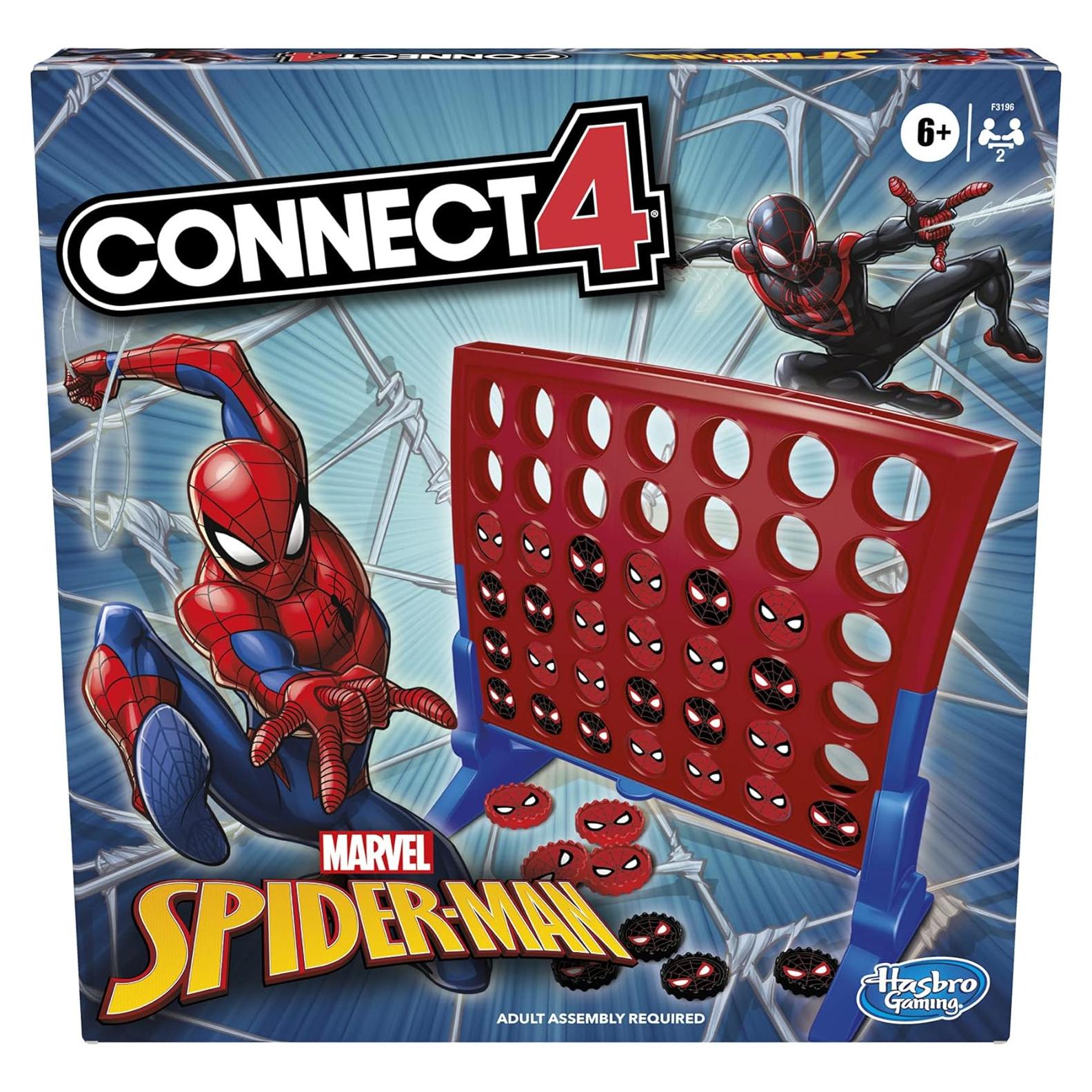 Conecta 4 Hasbro Marvel Spider-Man Juego de Estrategia 2 Jugadores