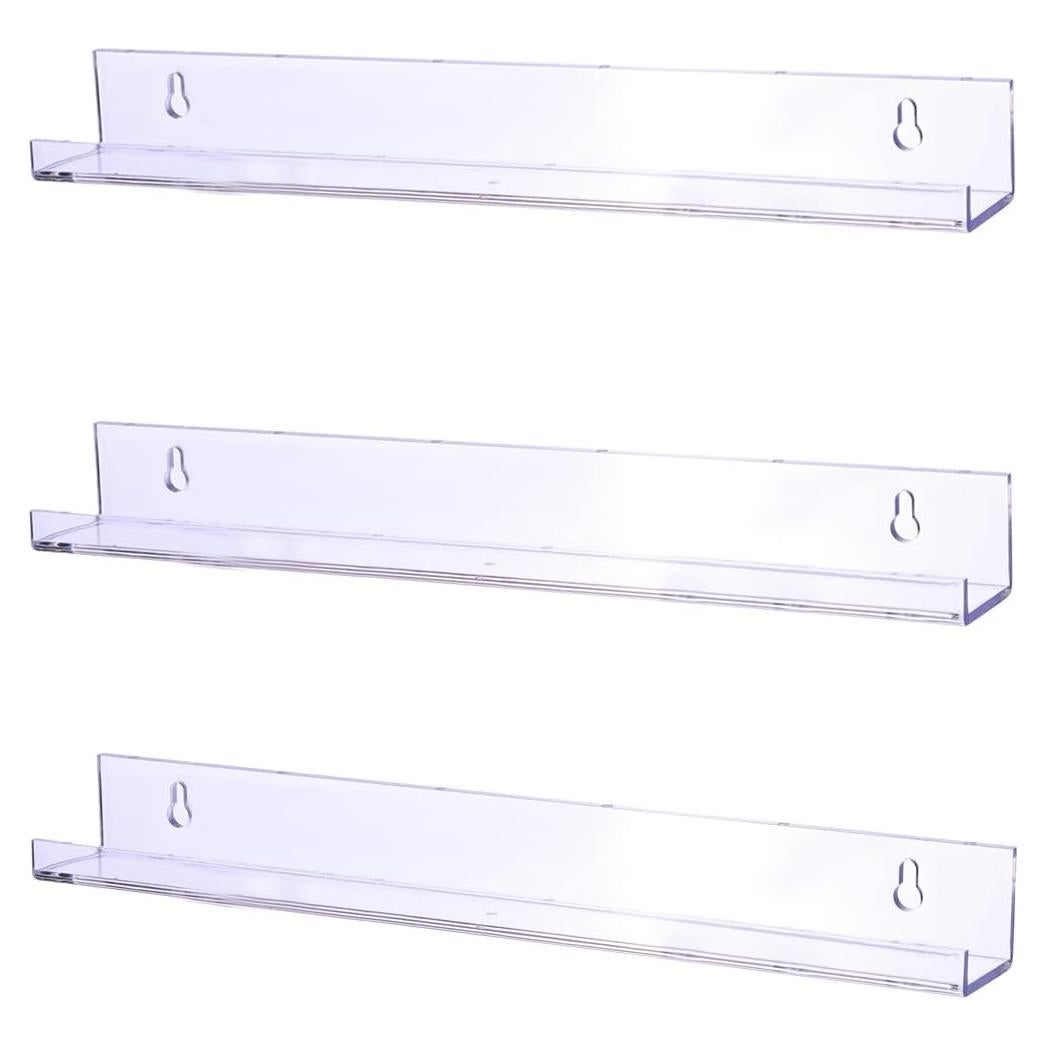 Estantes Flotantes Sooyee 3 Pack 38.1 cm Acrílico Transparente