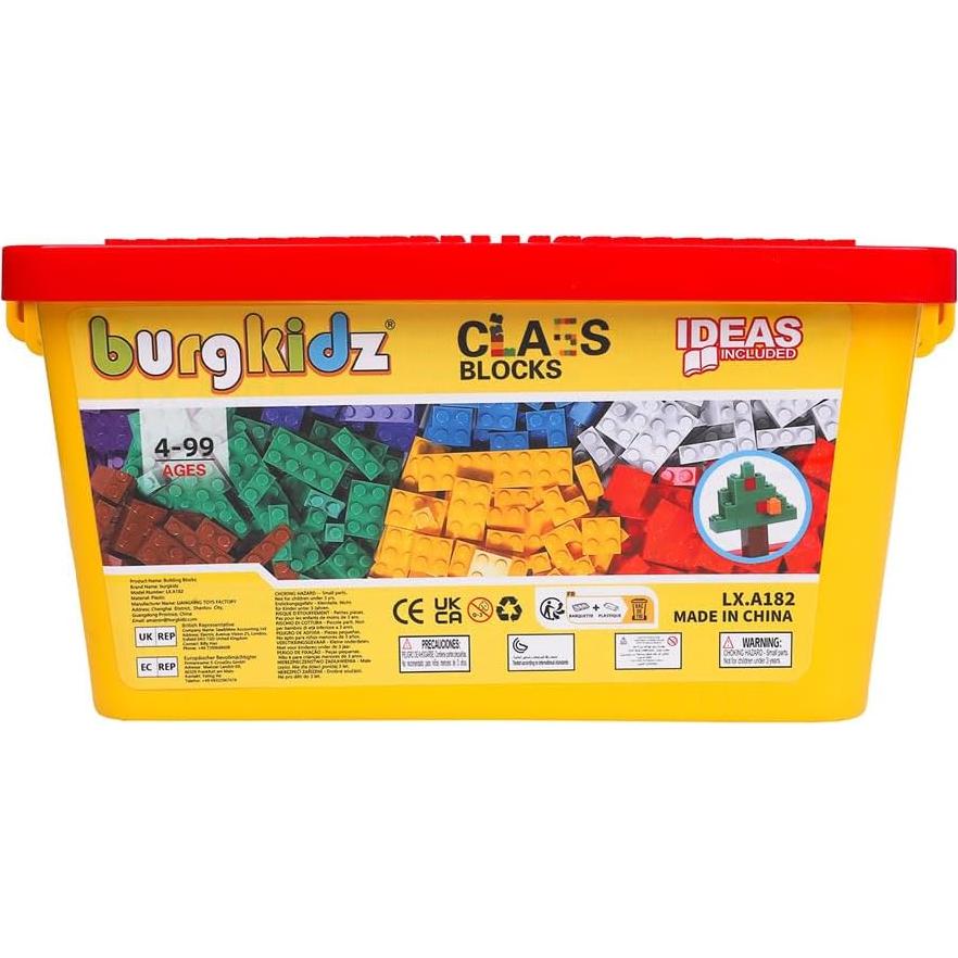 Ladrillos de Construcción Burgkidz 568 Piezas Juguete Educativo
