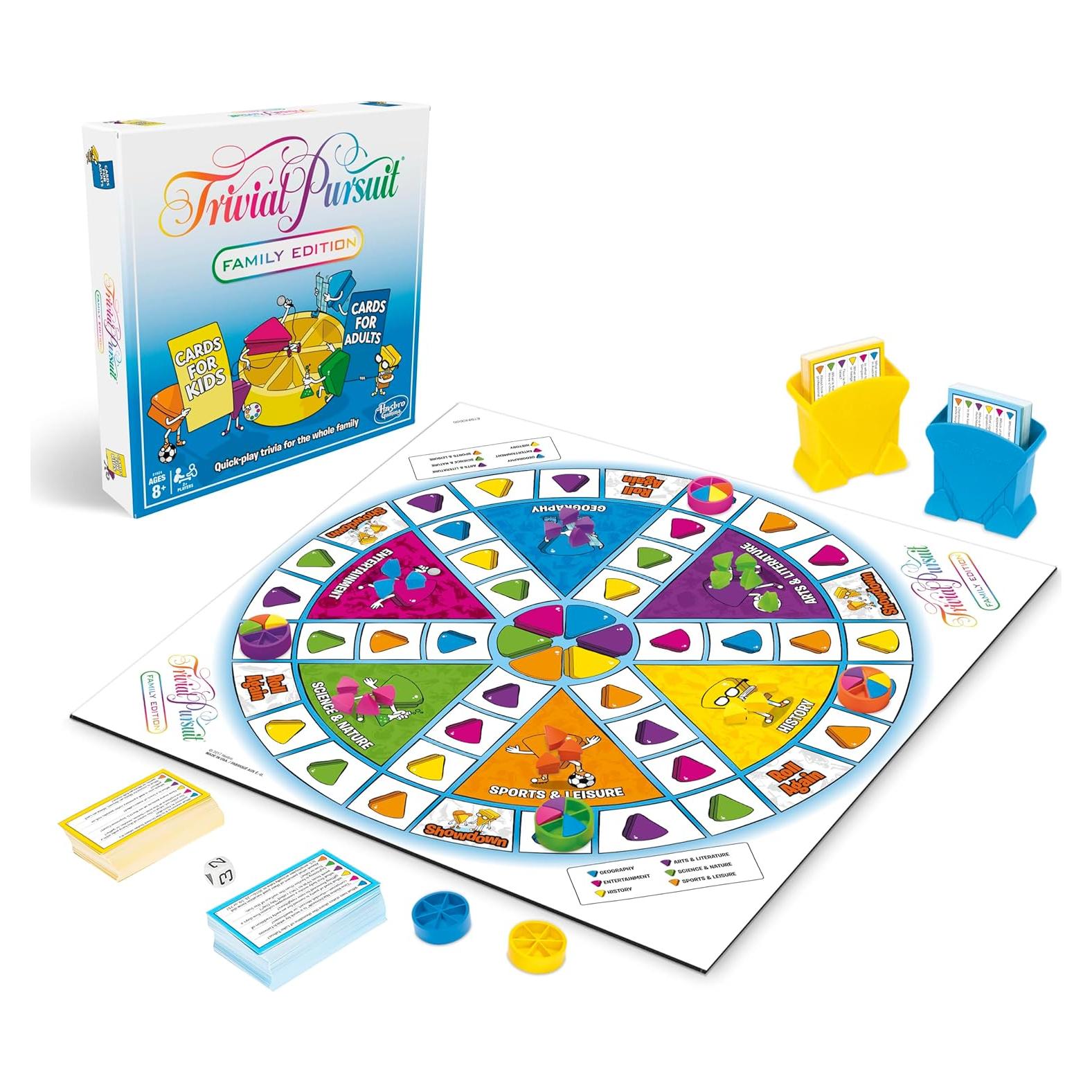 Juego de Trivia Familiar Hasbro Trivial Pursuit 1400 Preguntas