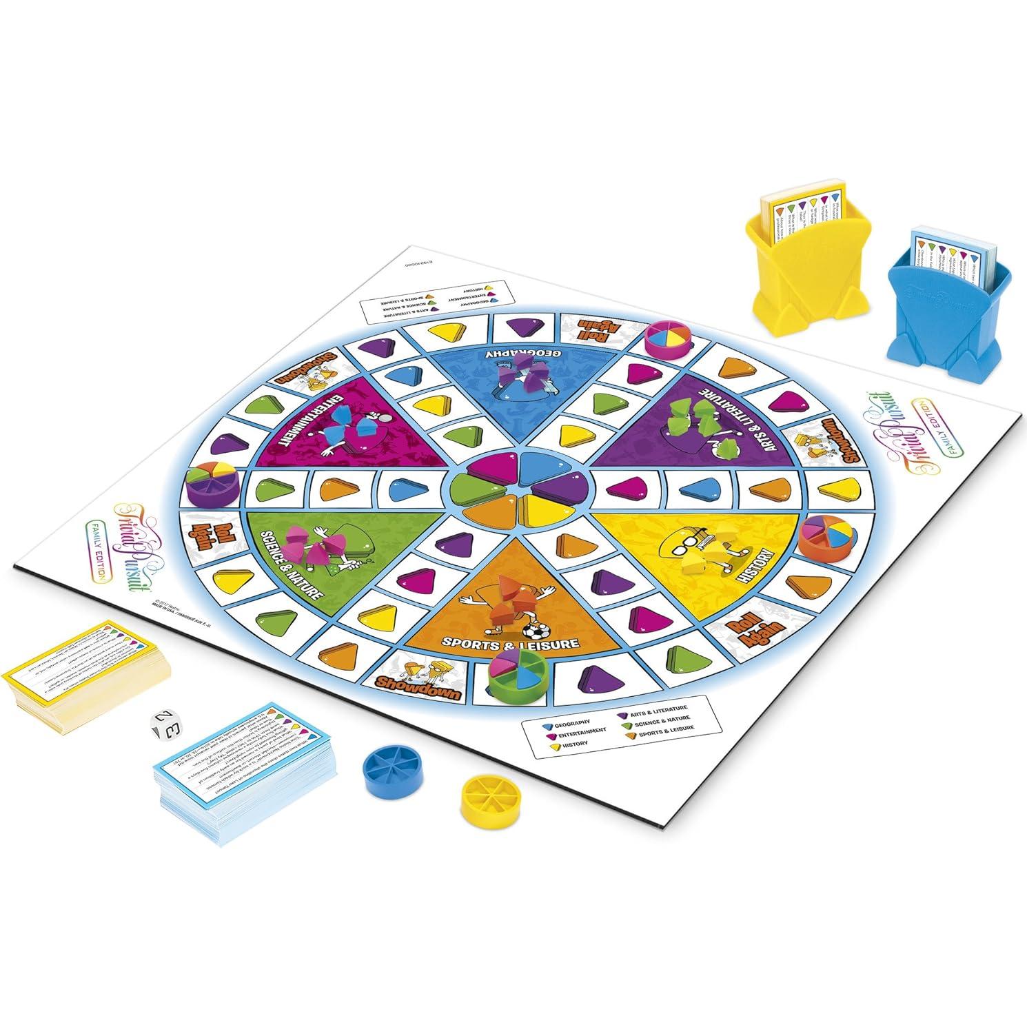 Juego de Trivia Familiar Hasbro Trivial Pursuit 1400 Preguntas