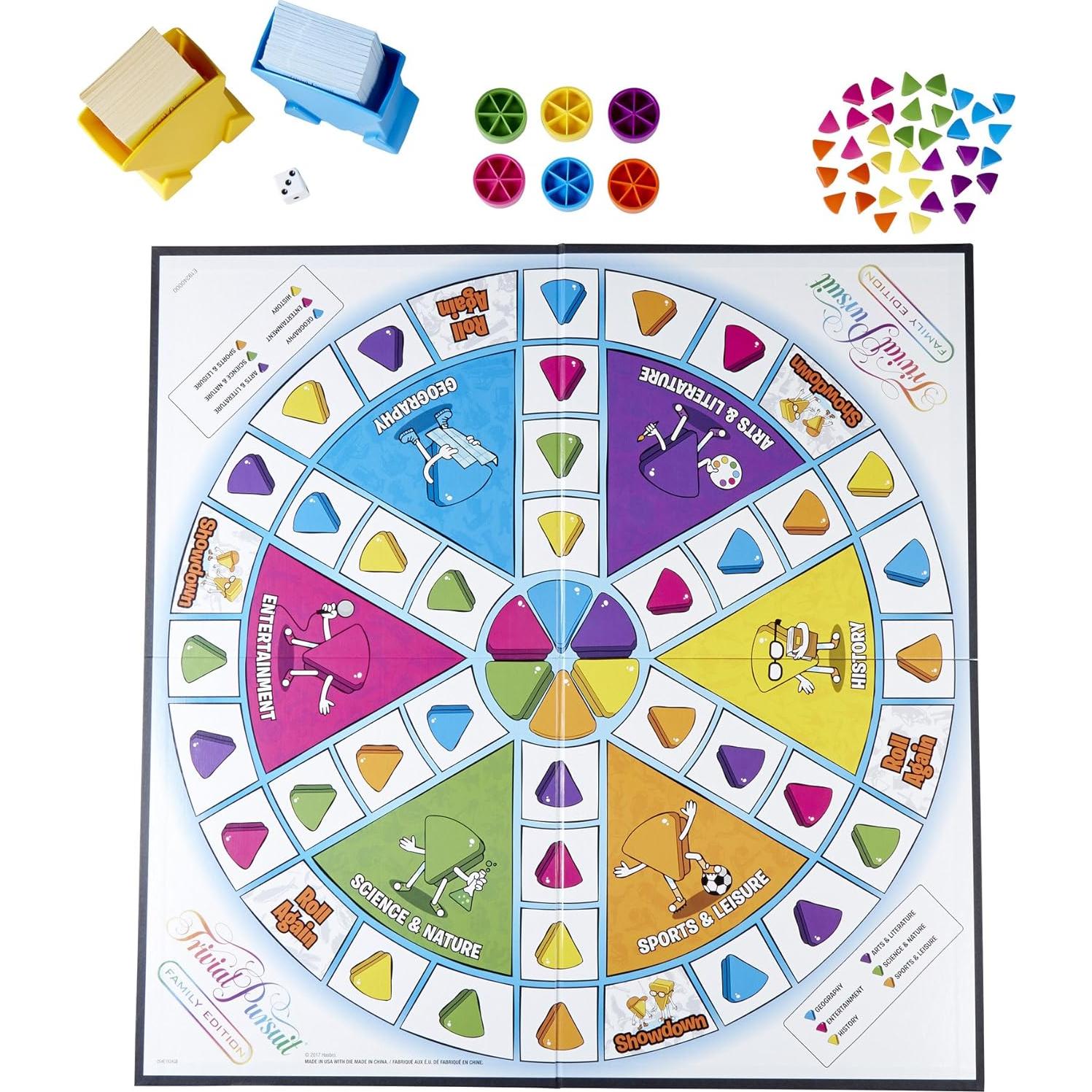 Juego de Trivia Familiar Hasbro Trivial Pursuit 1400 Preguntas