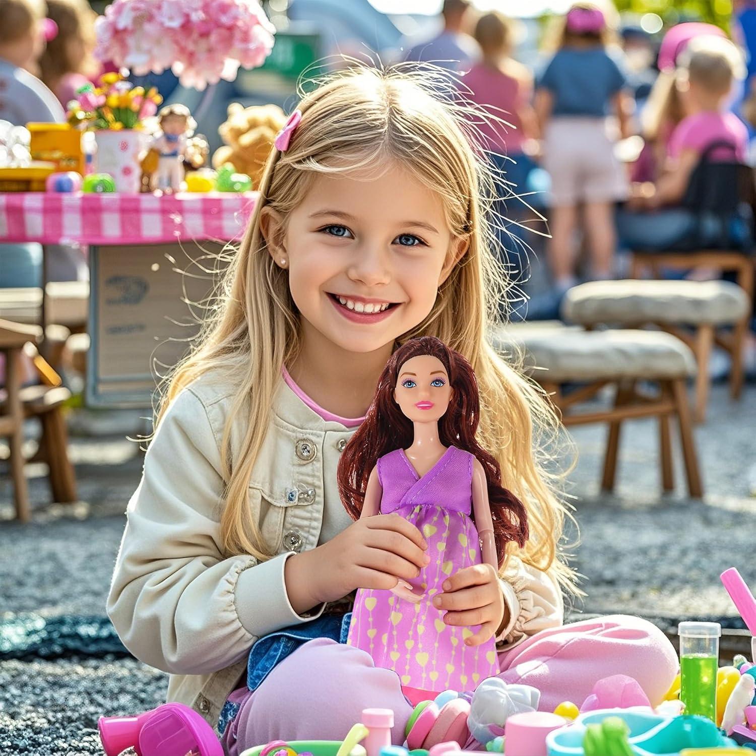 Paquete de 3 muñecas embarazadas Dollbie 29 cm intercambiables