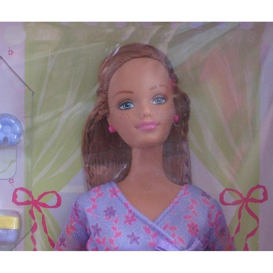 Muñeca Midge Embarazada con Bebé y Cuna 3 en 1