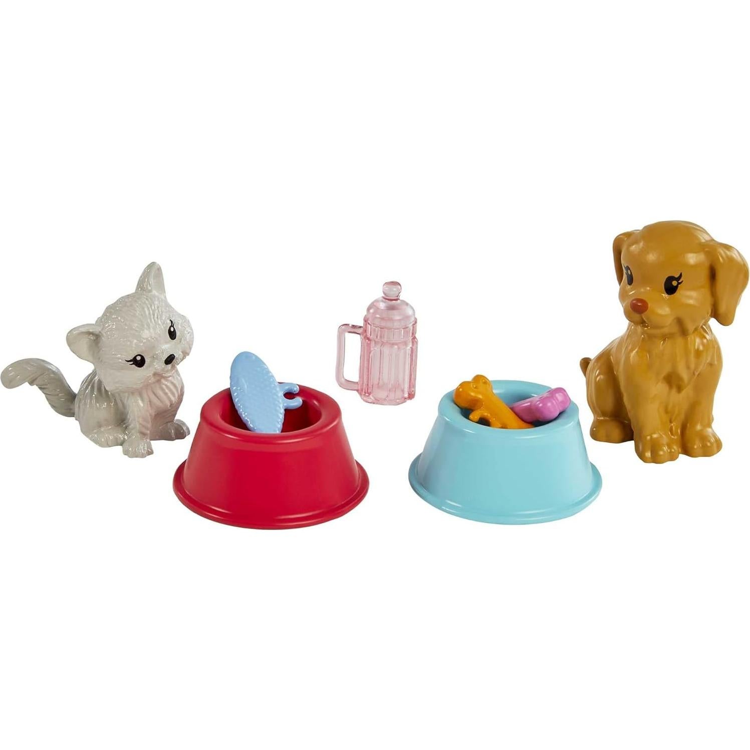 Chelsea Doll and Accessories, Pet Vet Playset with Doll, 4 Animals and 18 Pieces