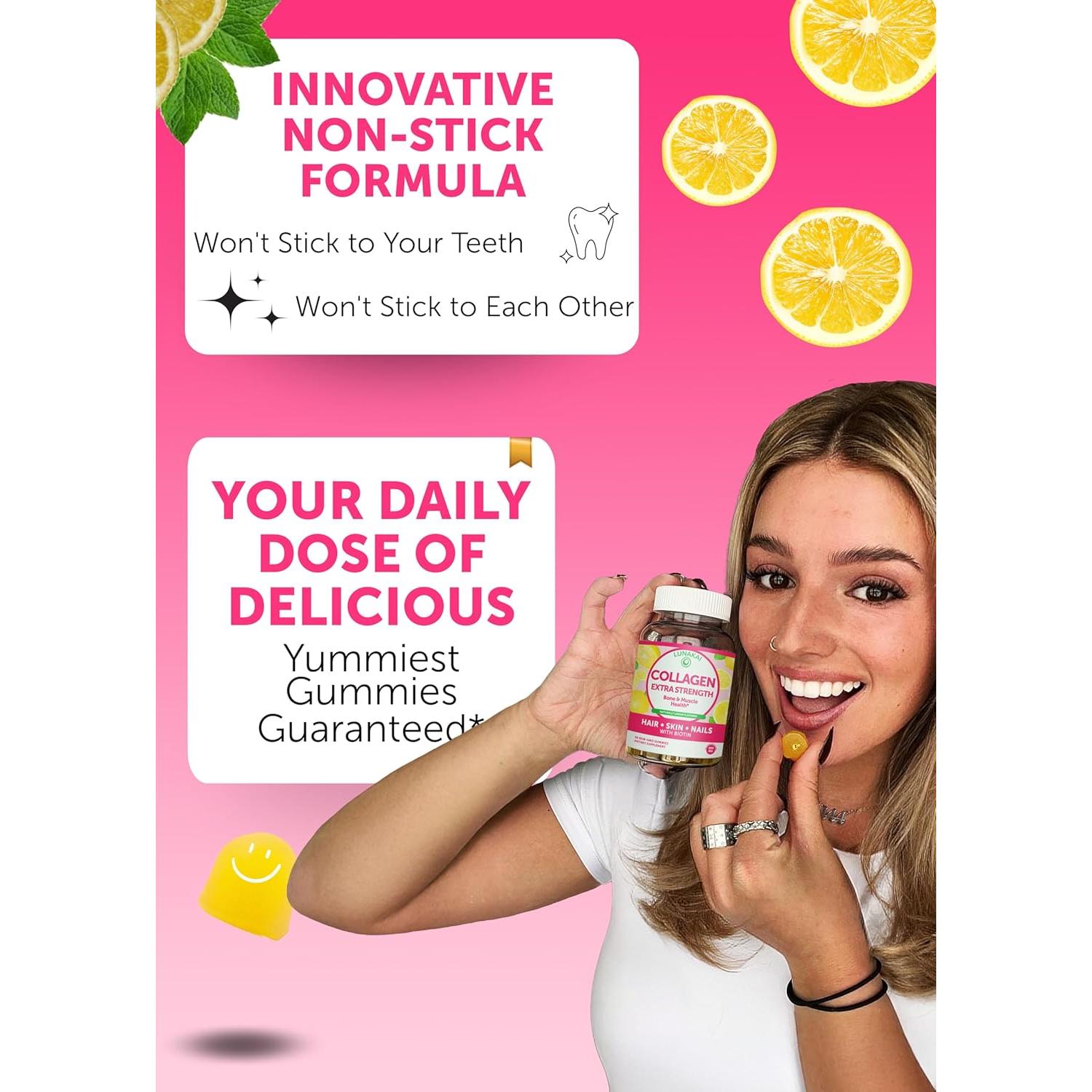 Gominolas de Colágeno Lunakai con Vitamina D3 - 60 Unidades