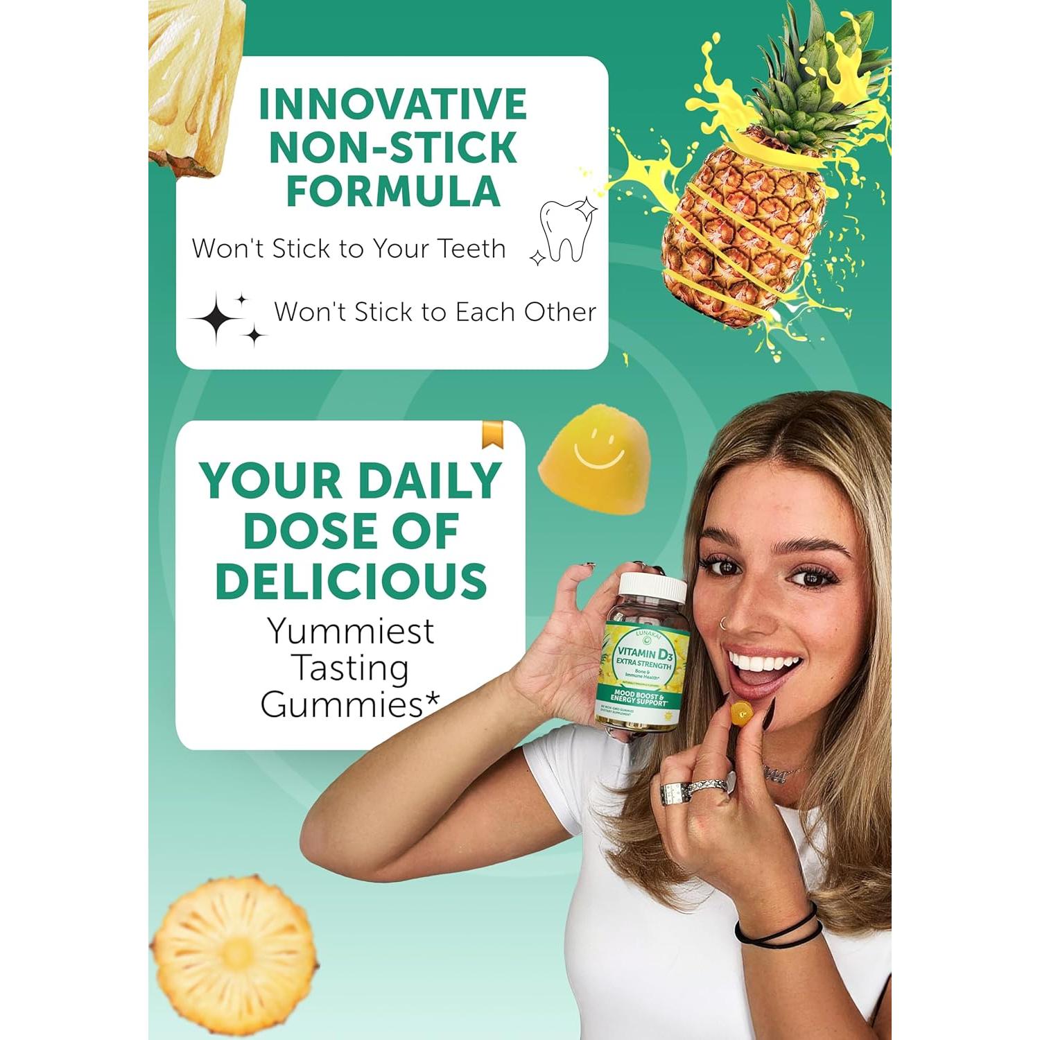 Gominolas de Colágeno Lunakai con Vitamina D3 - 60 Unidades