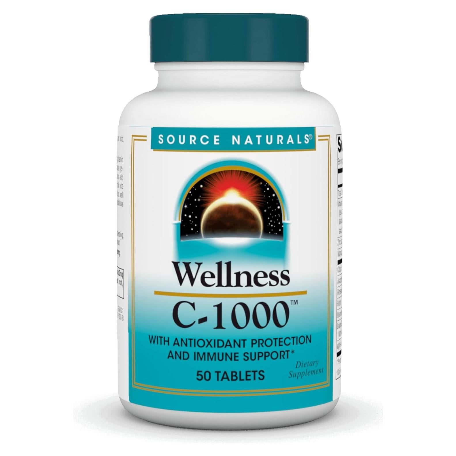Source Naturals Bienestar C-1000 - 50 Tabletas Antioxidantes