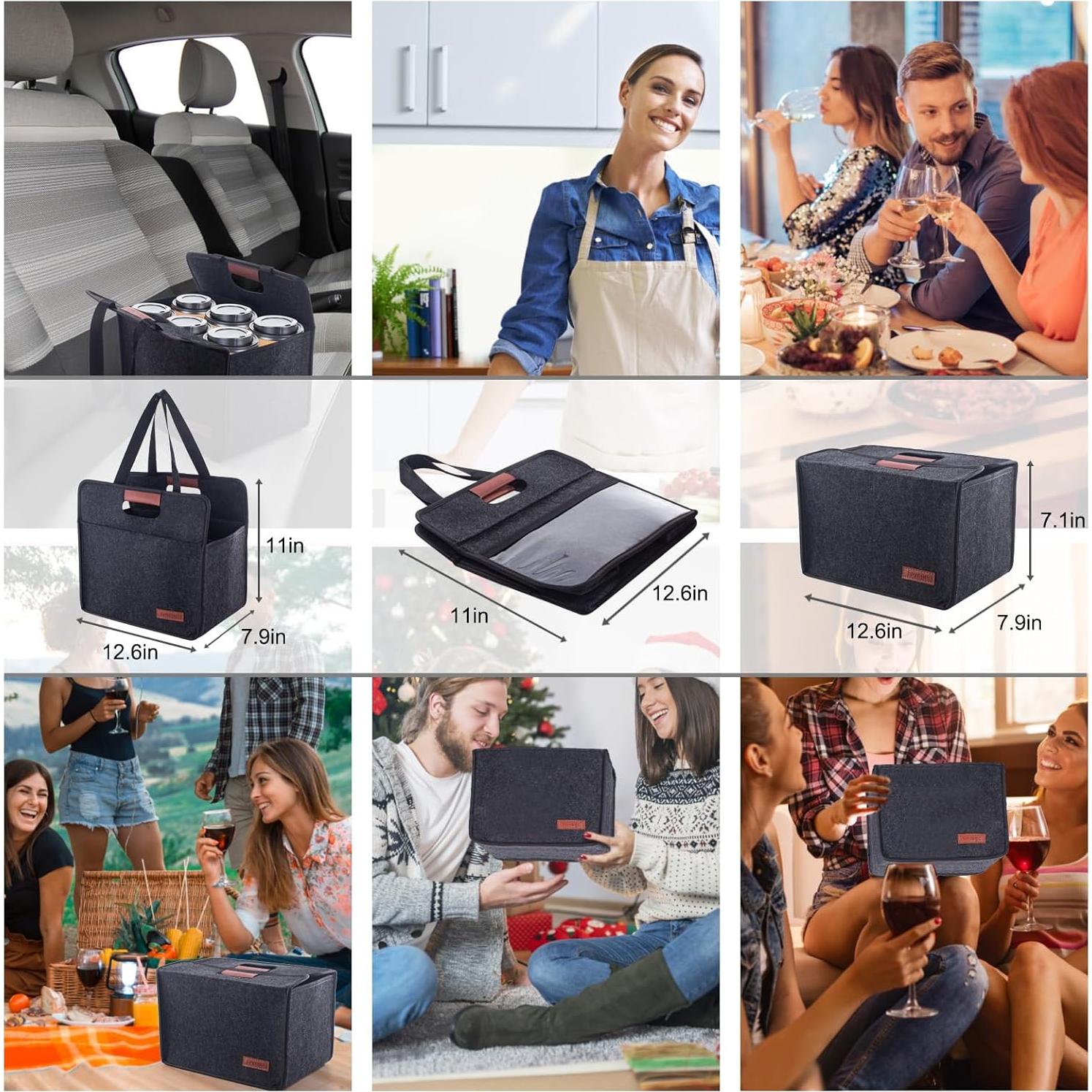 Portador de Bebidas Foyego 6 Tazas Aislado Plegable