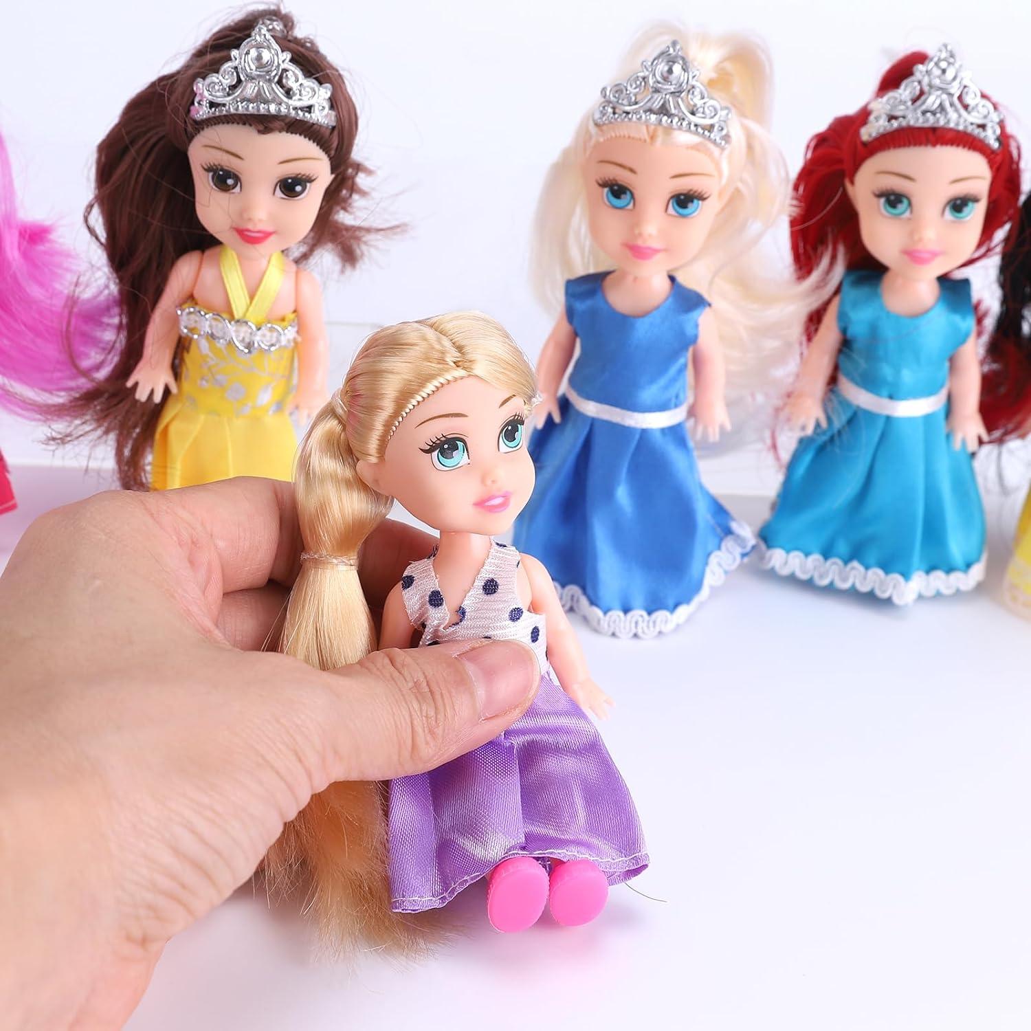 Muñecas Princesas Reales Liberty Imports 11.4 cm 6 Piezas