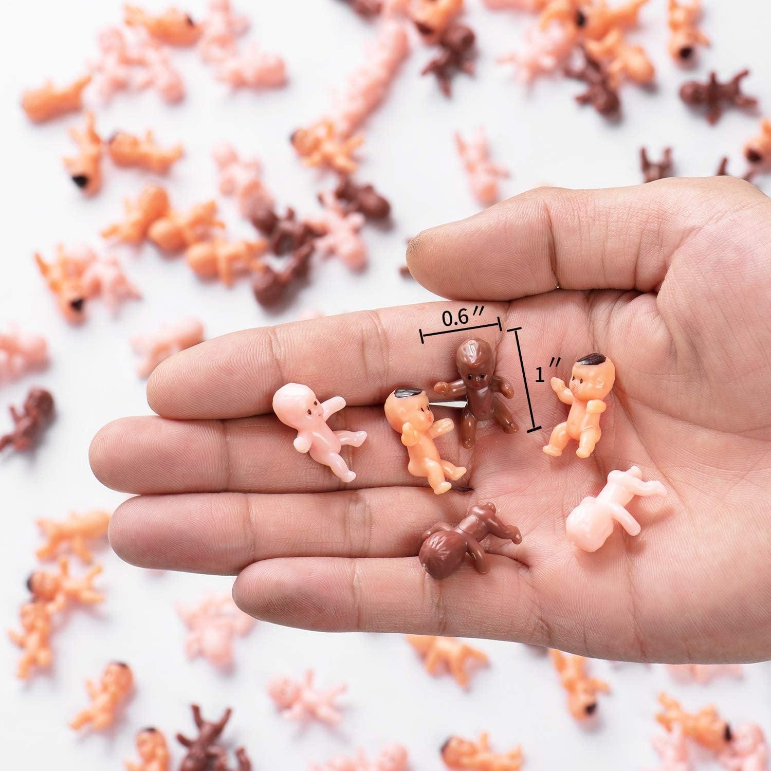 180 Mini Bebés de Plástico JUXINDA 2.54 cm para Fiestas