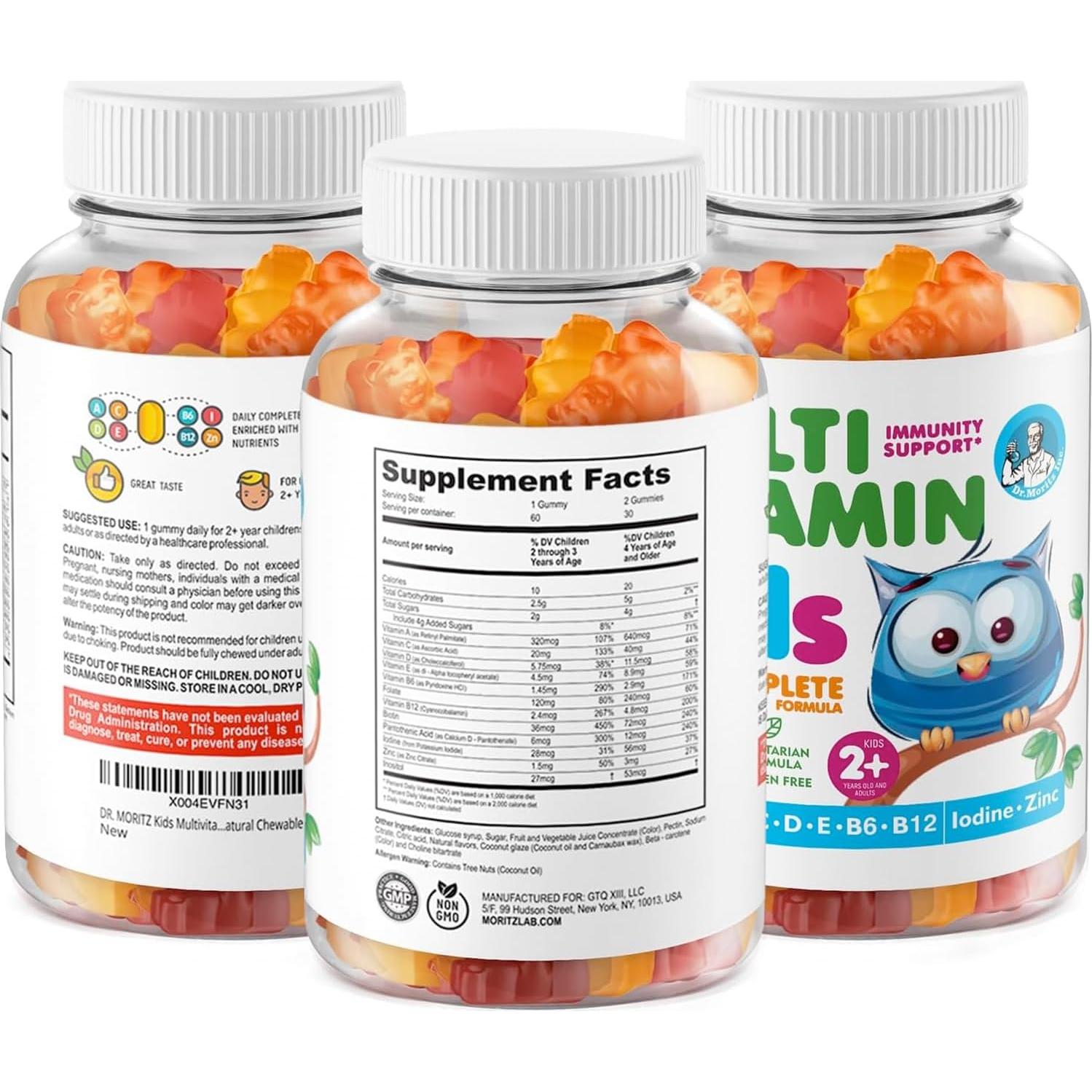 Gominolas Multivitamínicas para Niños Dr. Moritz 60 Unidades