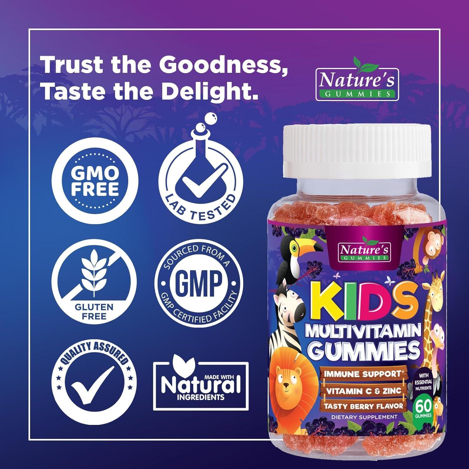 Multivitamina Gominolas Niños Nature's Nutrition 60 Unidades
