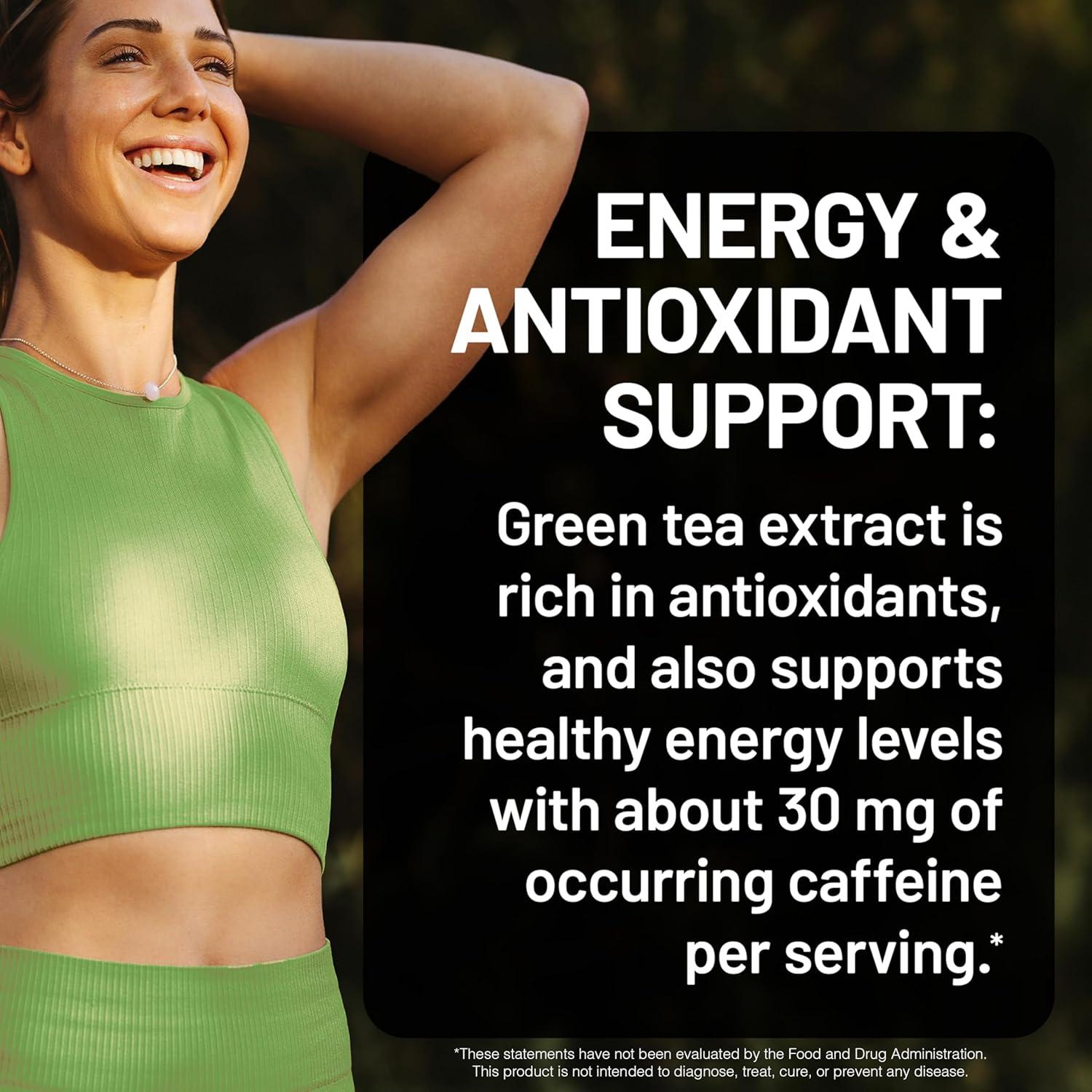 Cápsulas de Extracto de Té Verde NatureWise 1000 mg - 60 Unidades