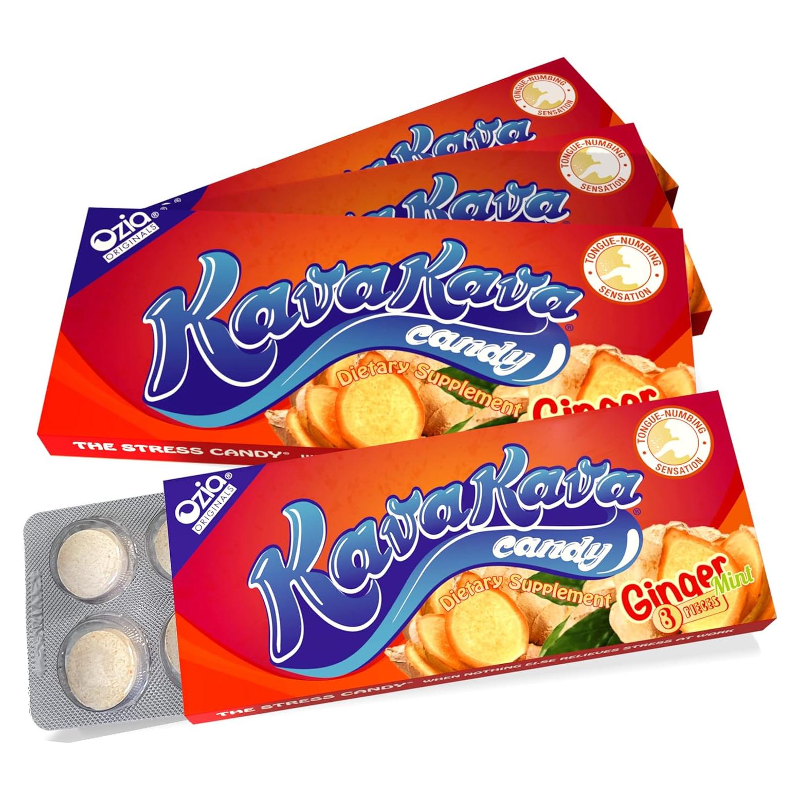 Caramelos Kava Kava Ozia Originals - 32 Caramelos Jengibre Menta