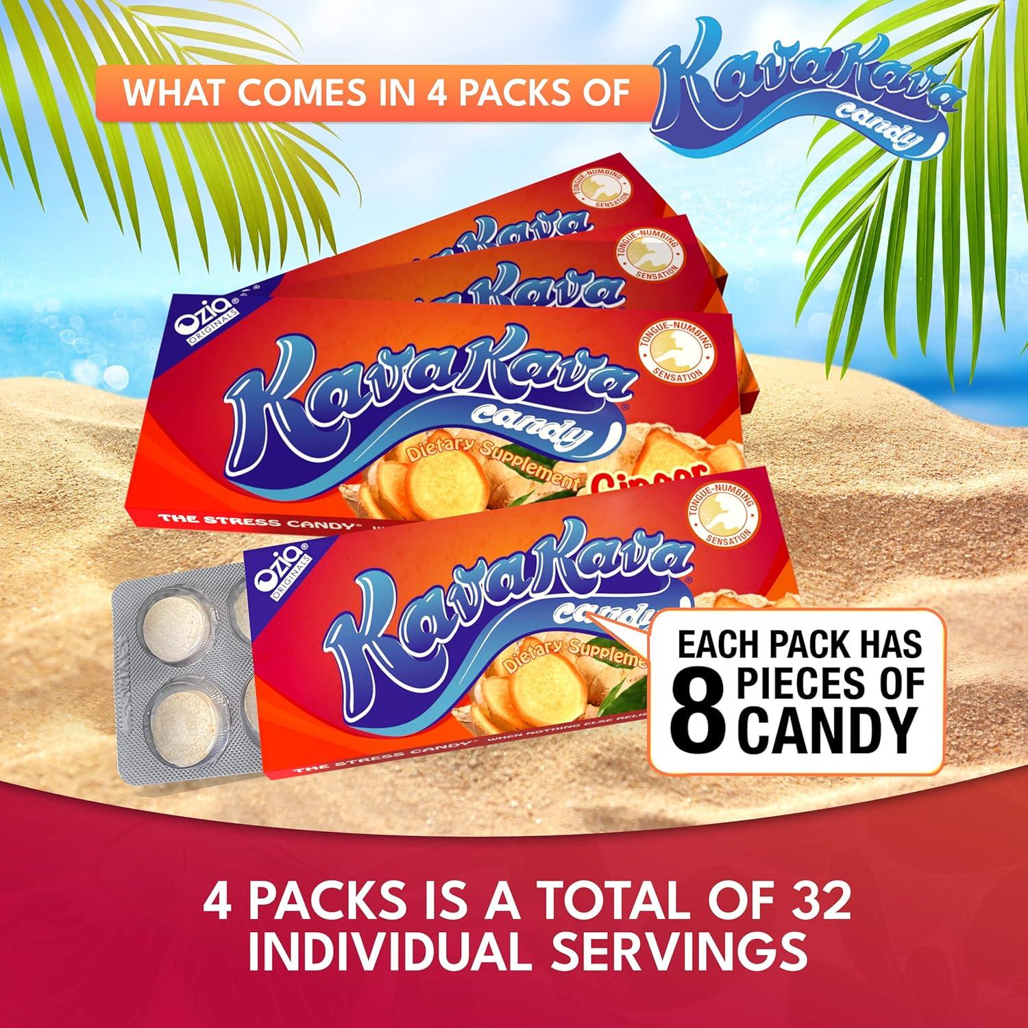 Caramelos Kava Kava Ozia Originals - 32 Caramelos Jengibre Menta