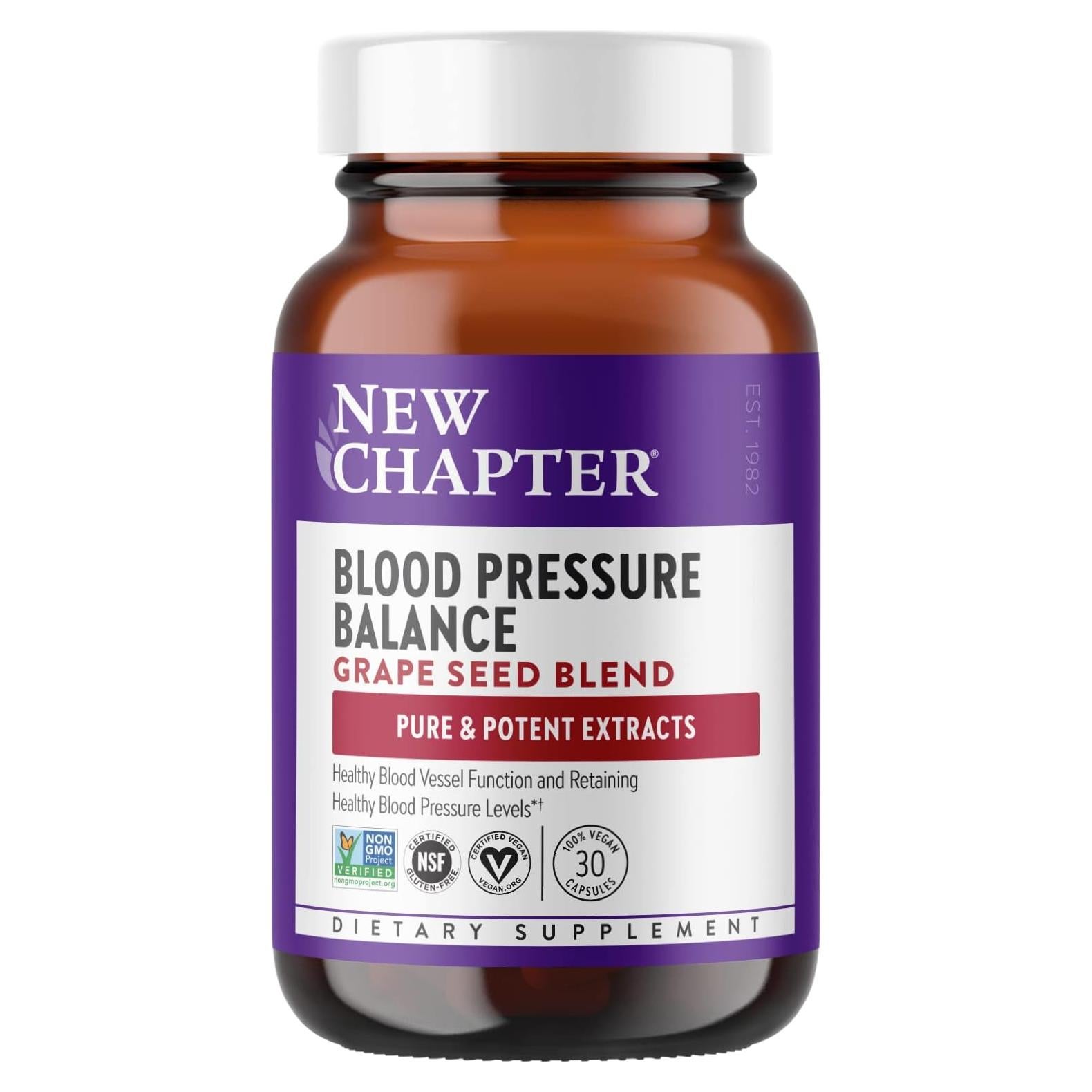 Suplemento de Presión Arterial New Chapter 30 Cápsulas Veganas