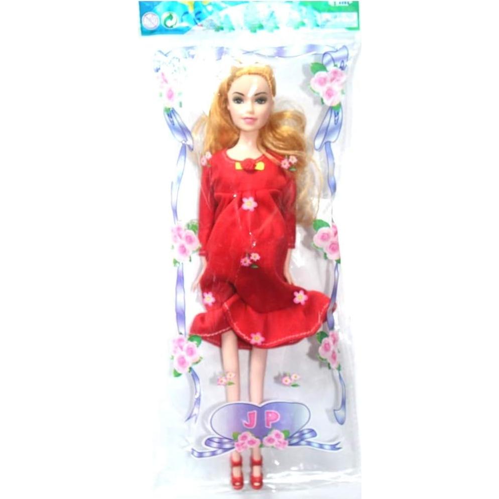 Muñeca Embarazada Kunhe Roja con Bebé 11.6x3.4 cm