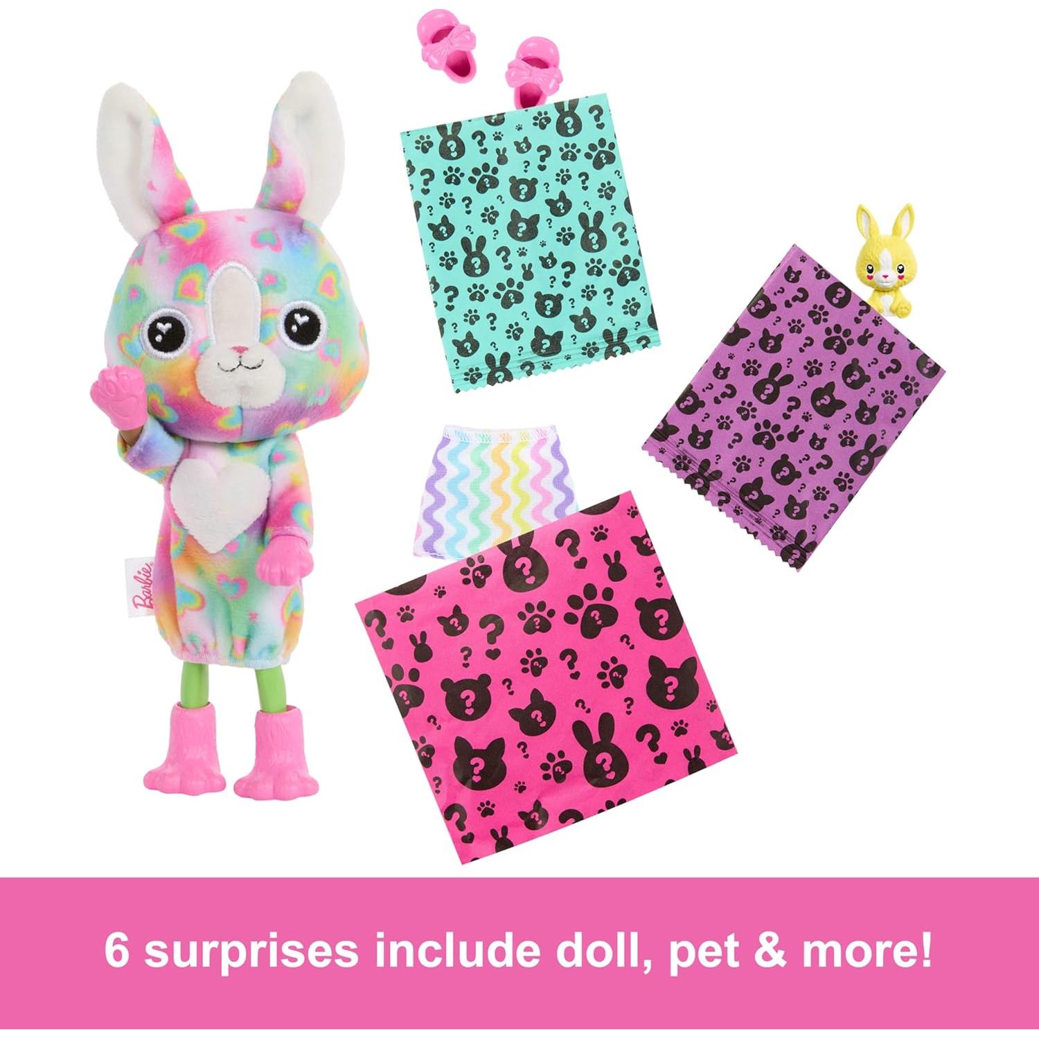 Muñeca Chelsea Cutie Reveal Barbie Color Dream con 6 Sorprisas