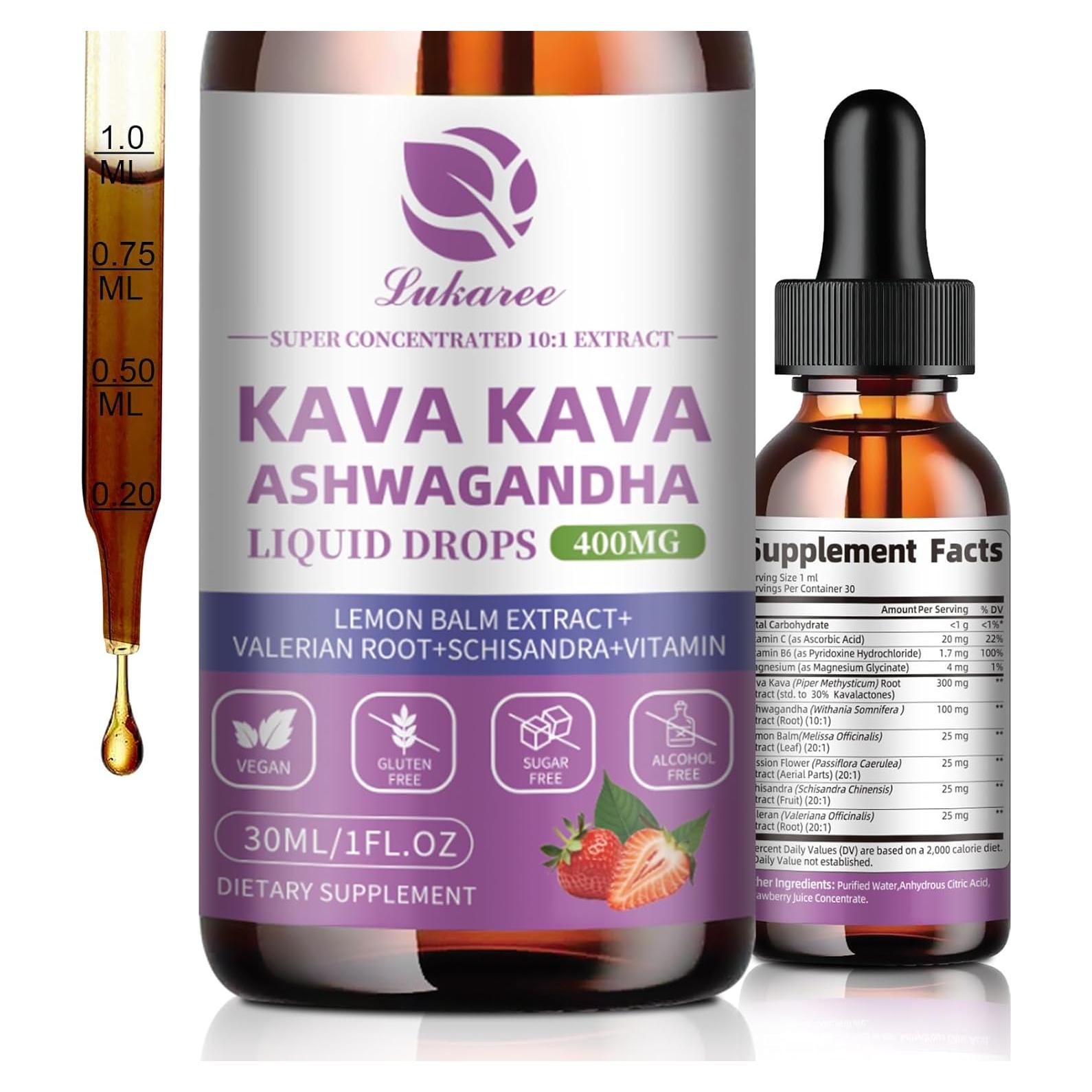 Extracto Líquido de Kava Kava Lukaree 29.57 ml Vegano