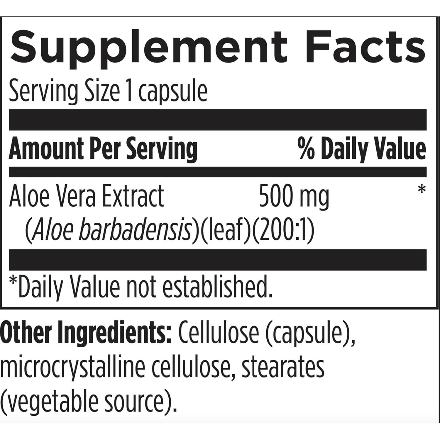 Cápsulas de Aloe Vera 200x - Diseños para la Salud - 60 Unidades