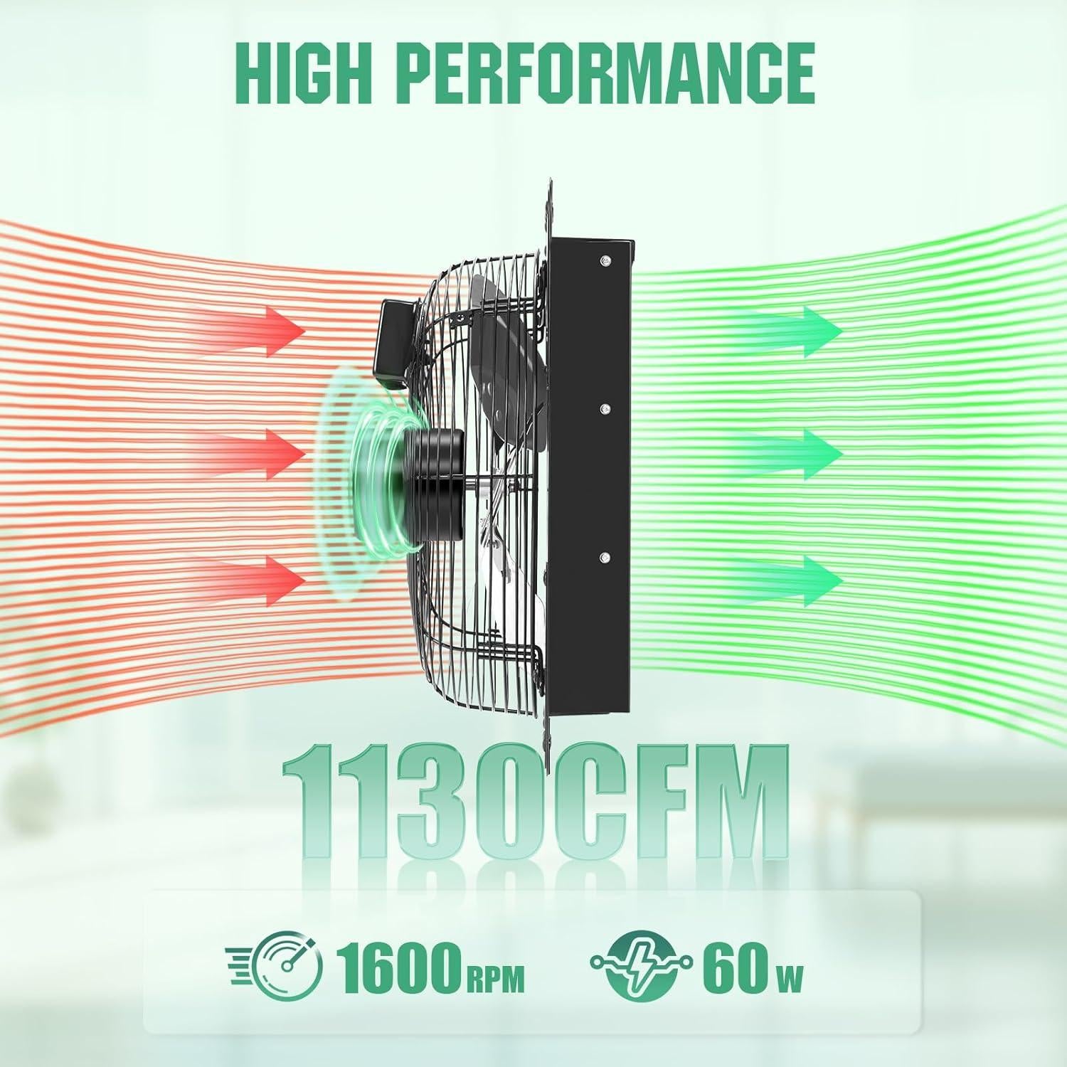 Ventilador de Escape FAREAST 30 cm con Controlador de Velocidad