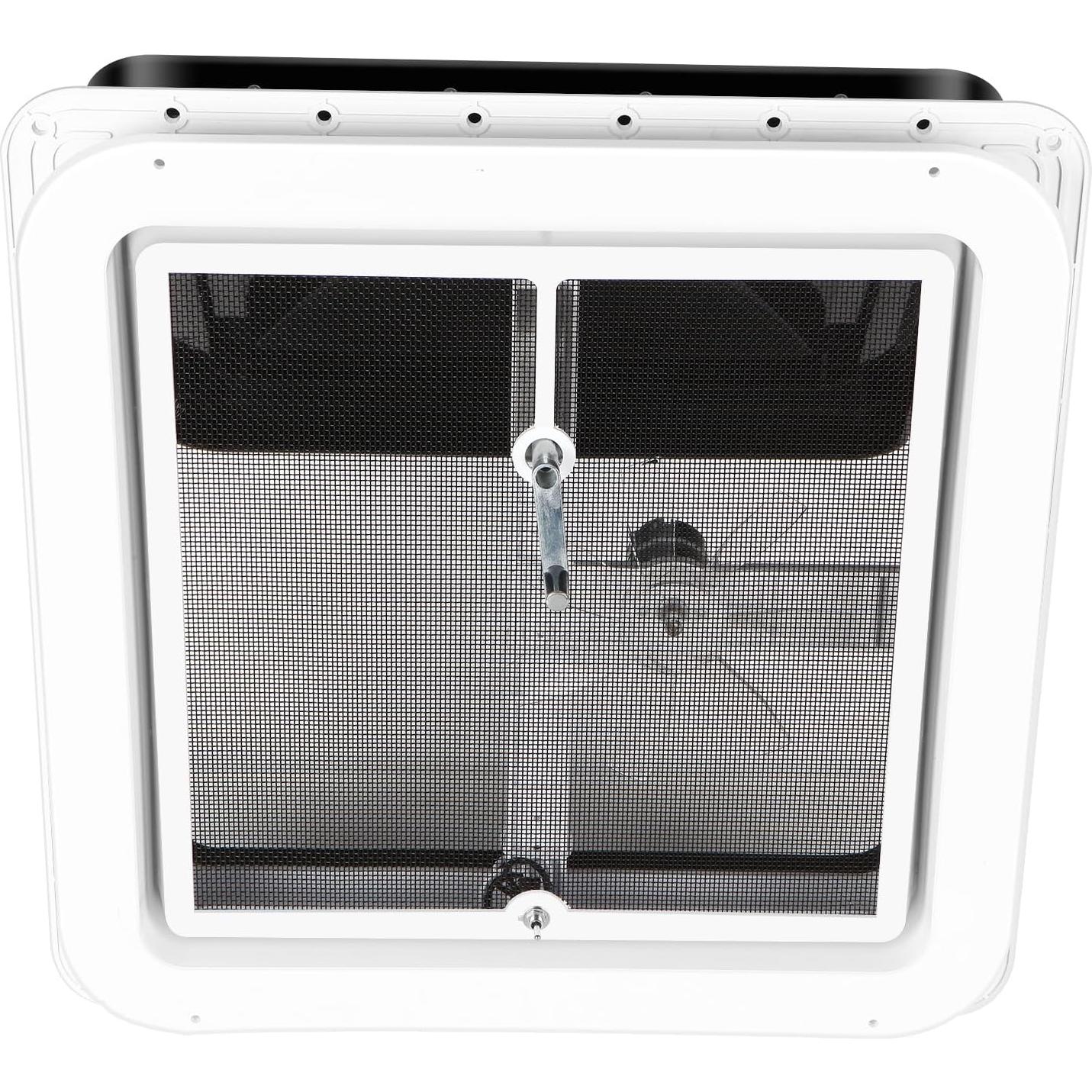 Ventilador de Techo Reversible Livpow 12V 14" x 14" Tapa Negra