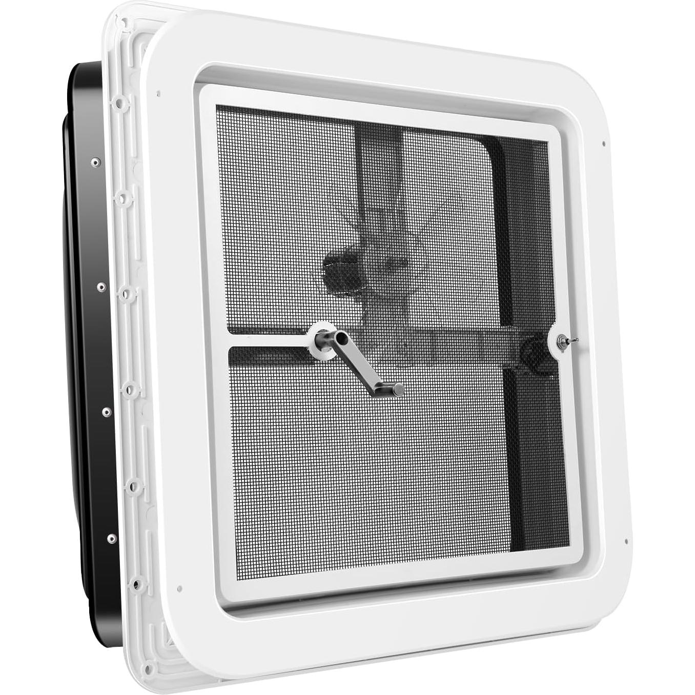 Ventilador de Techo Reversible Livpow 12V 14" x 14" Tapa Negra