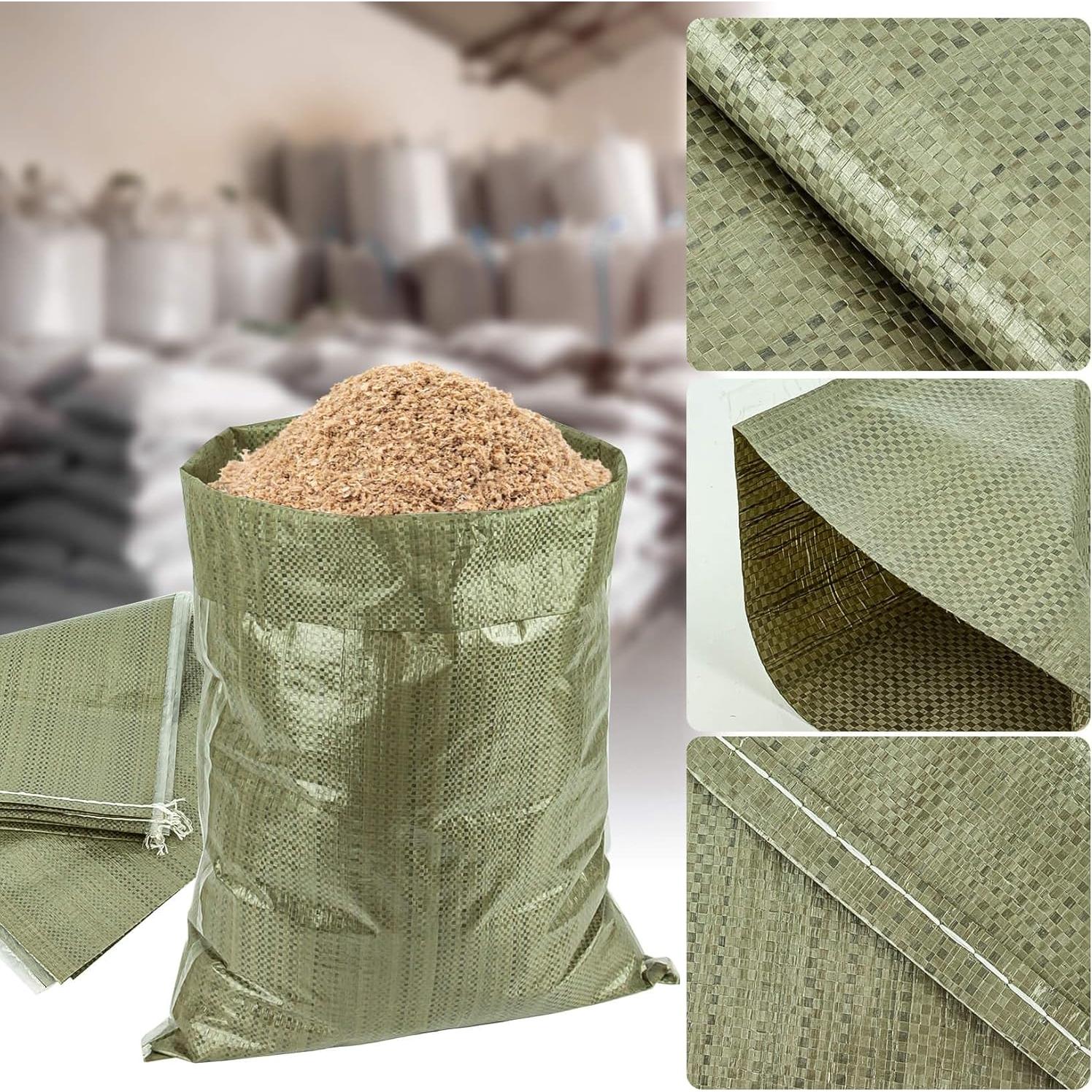 Bolsas de Arena Vacías LX-Bolsa Verde 7PCS Polipropileno 30.6x17.7cm