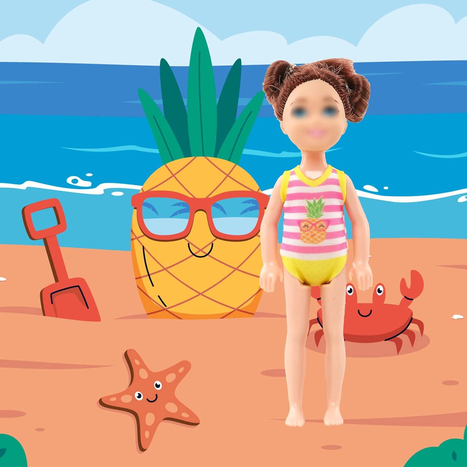 19 Piezas Ropa de Muñeca Miunana 13.5 cm Accesorios