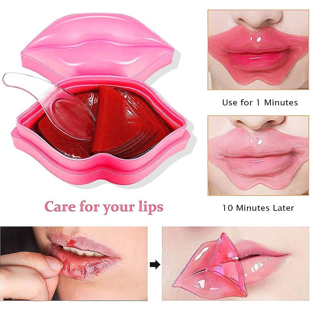 Mascarilla Hidratante para Labios Miniling - 20 Piezas Rosa