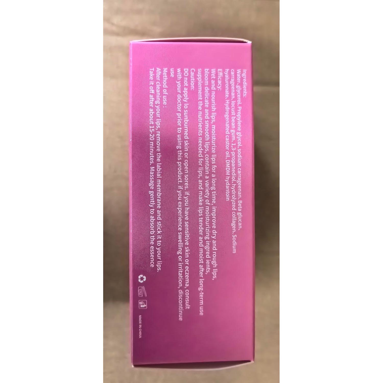 Mascarilla Hidratante para Labios Miniling - 20 Piezas Rosa