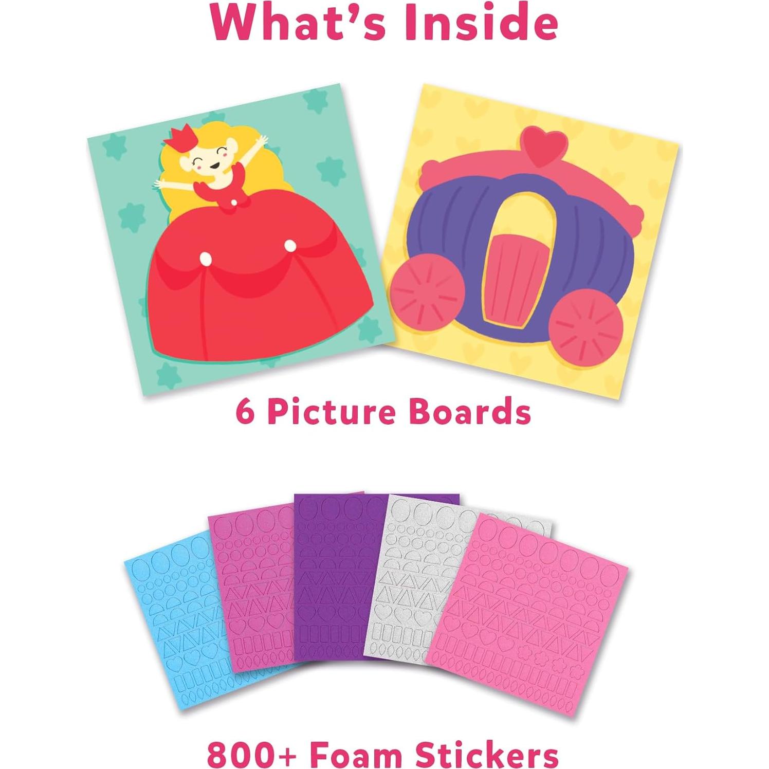 Kit de Arte Skillmatics Unicornios y Princesas 800 Stickers 3D