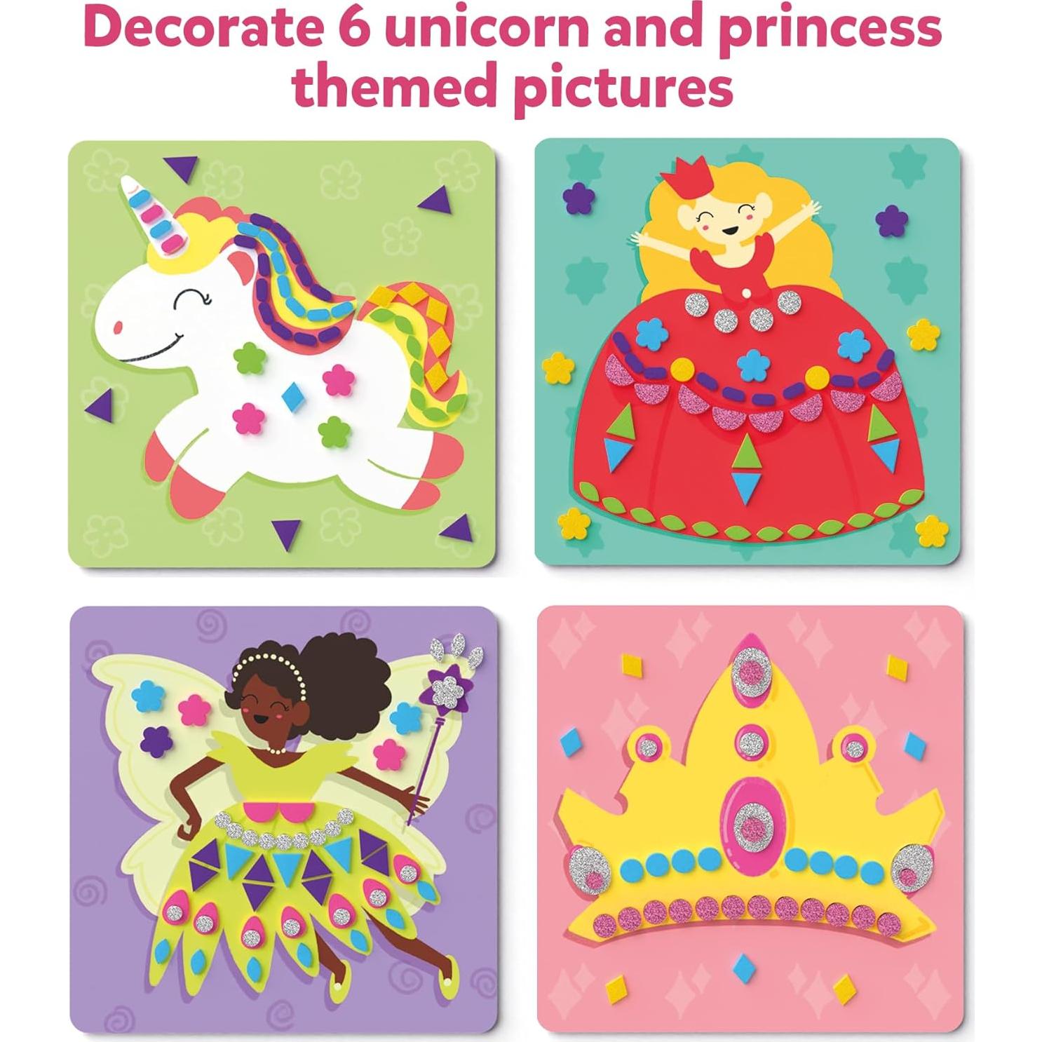 Kit de Arte Skillmatics Unicornios y Princesas 800 Stickers 3D