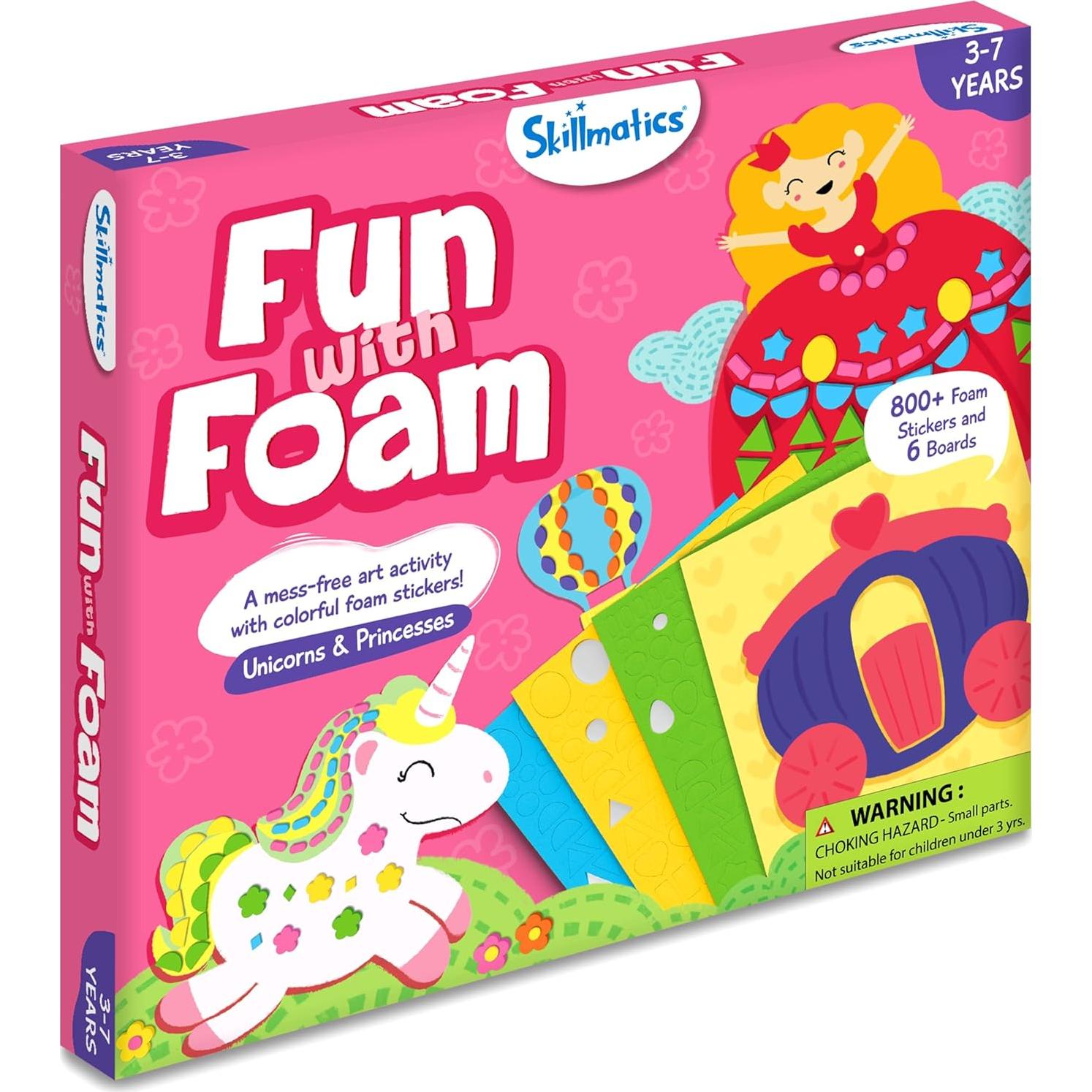 Kit de Arte Skillmatics Unicornios y Princesas 800 Stickers 3D
