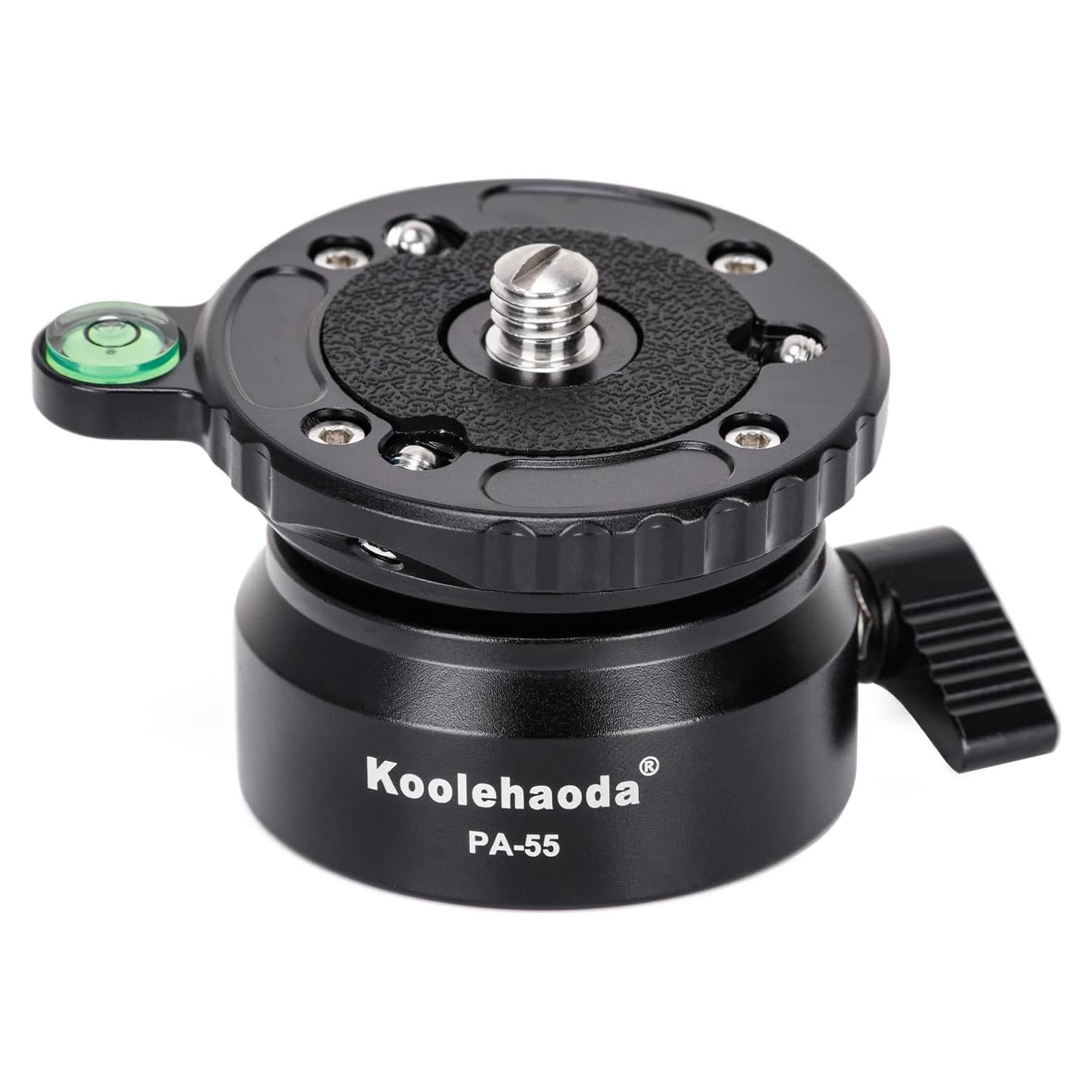 Base de Nivelación Koolehaoda PA-55 para Trípode, Aluminio, 15°