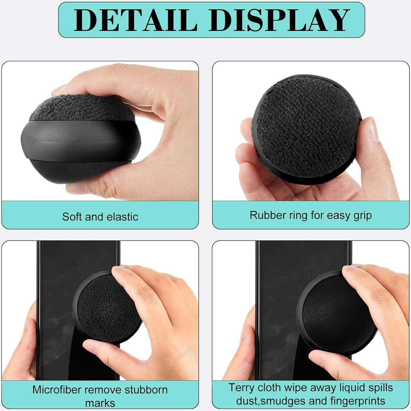 Bolas Limpiadoras de Pantalla Suclain - 4 Piezas Microfibra