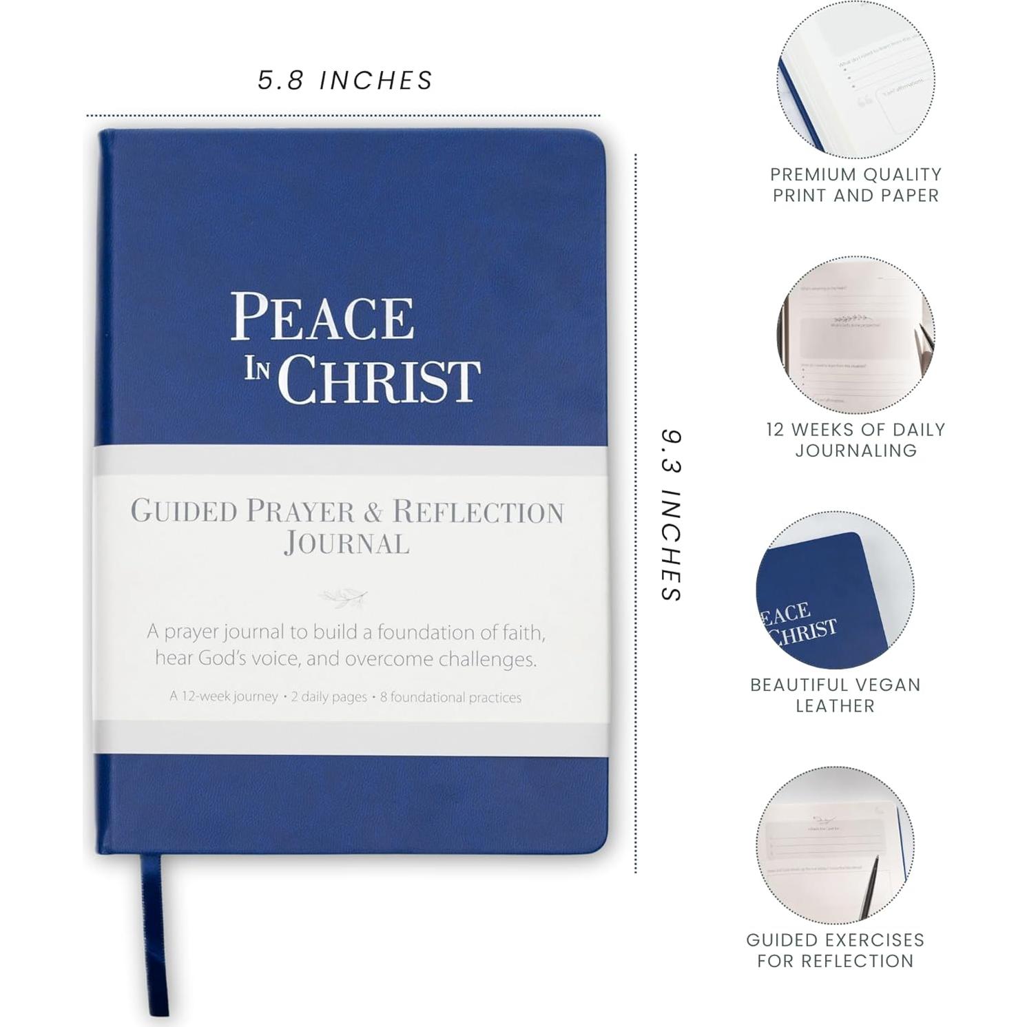 Diario Cristiano Guiado Armonía Divina A5 - Oración y Gratitud