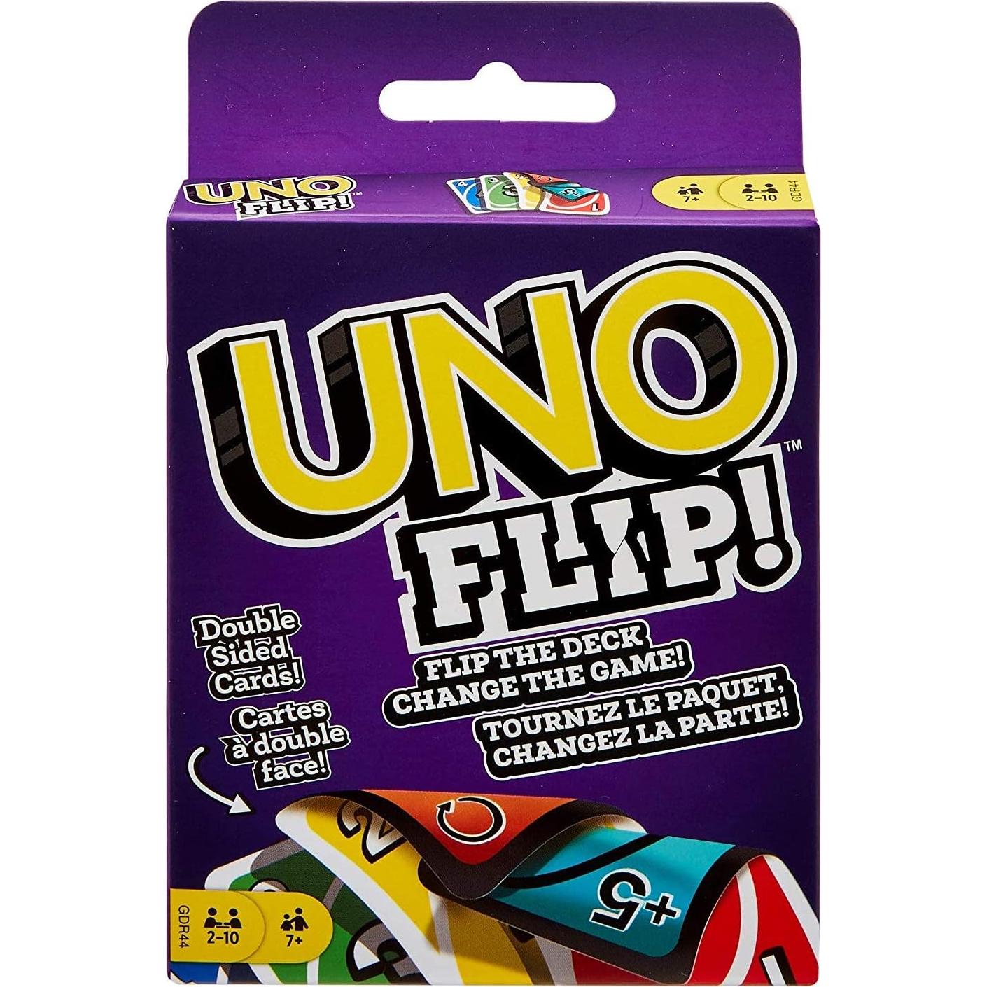Juego de Cartas Mattel UNO y UNO Flip - Paquete Doble