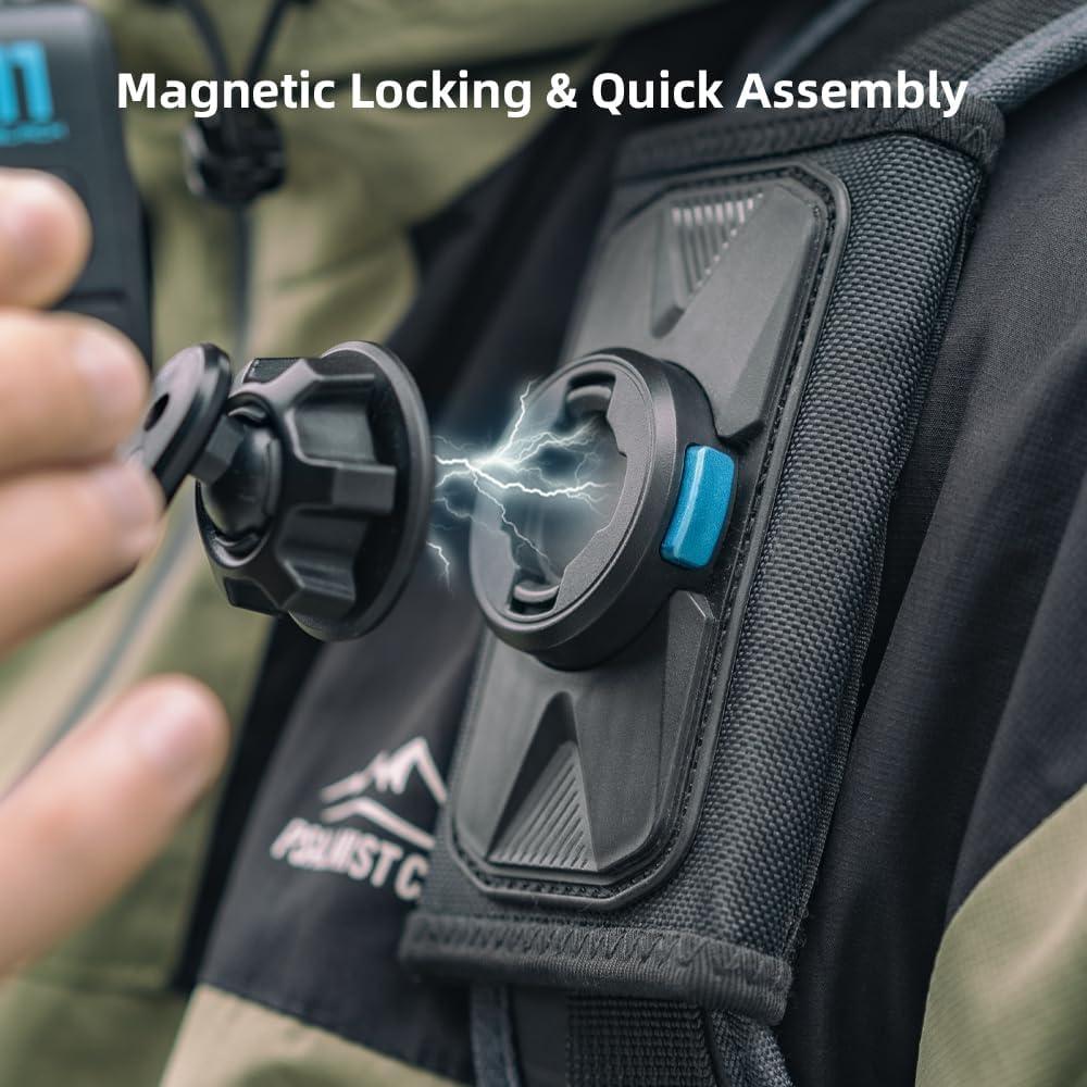 Soporte de Correa de Mochila Magnético SUREWO con Liberación Rápida