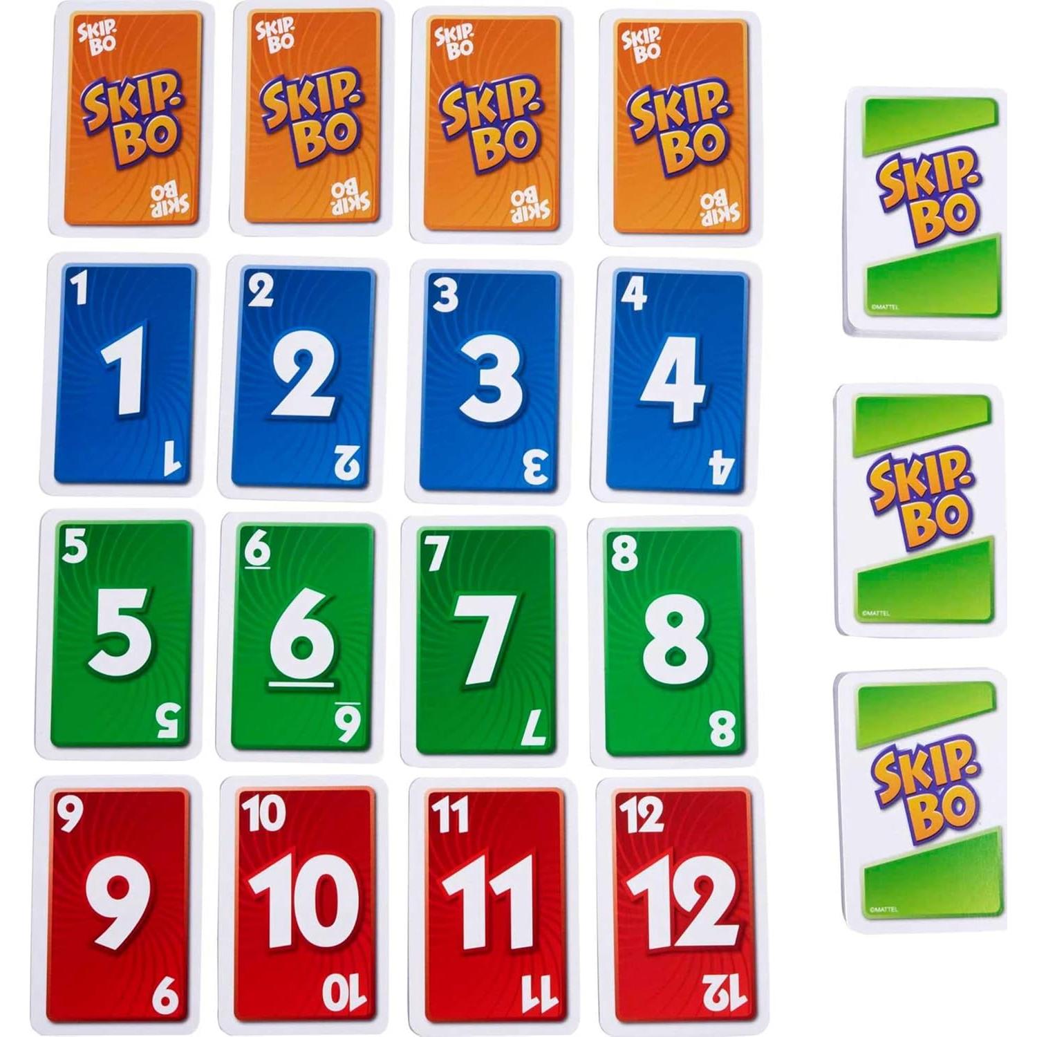 Juego de Cartas Skip-Bo Mattel en Lata Decorativa 2-6 Jugadores