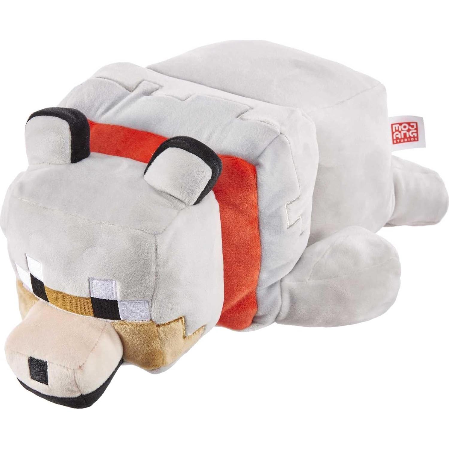 Figura de Peluche Mattel Minecraft Lobo 30 cm Suave Coleccionable