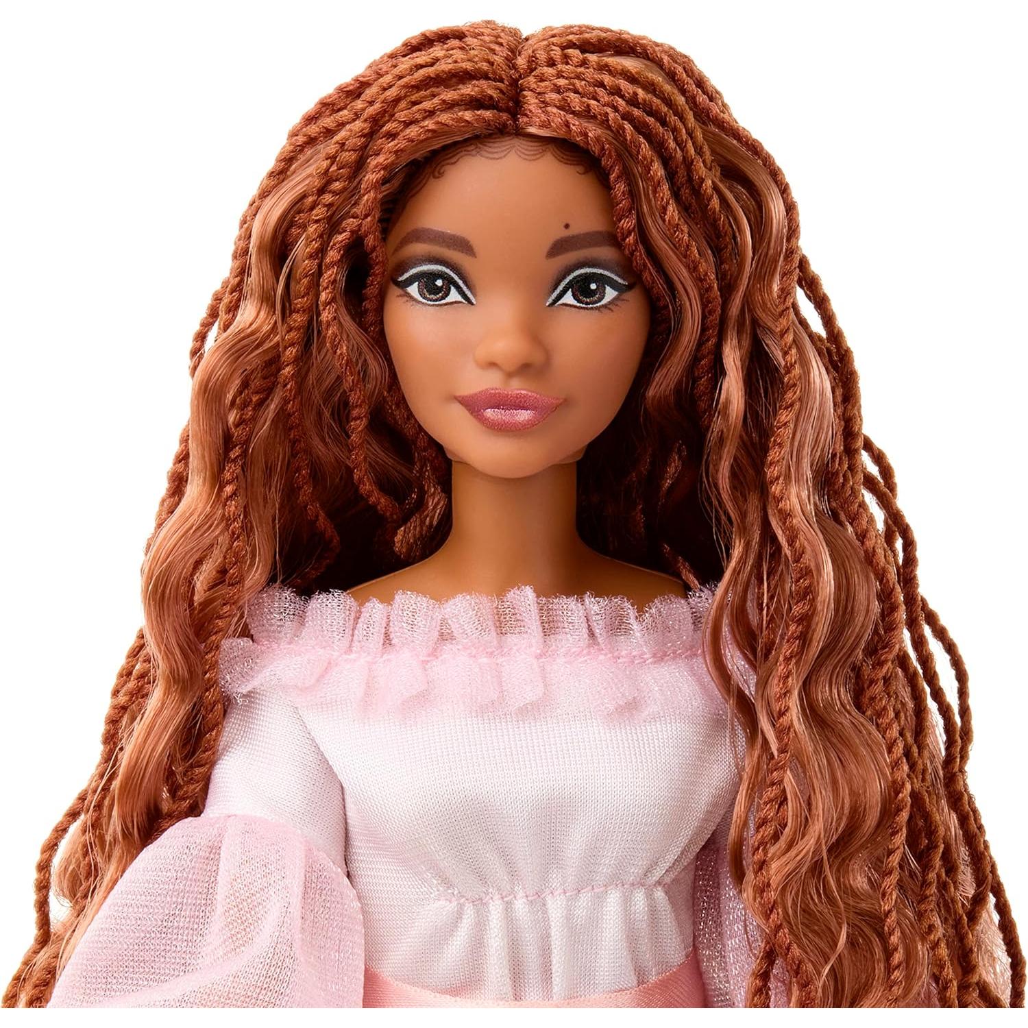 Muñeca Coleccionable Ariel Mattel 32.39 cm Vestido Rosa
