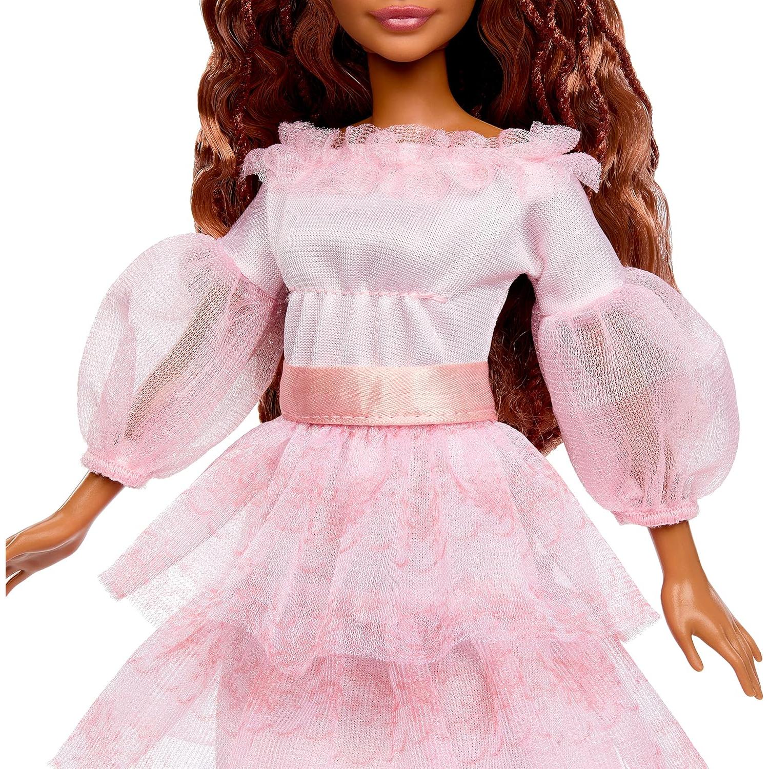 Muñeca Coleccionable Ariel Mattel 32.39 cm Vestido Rosa